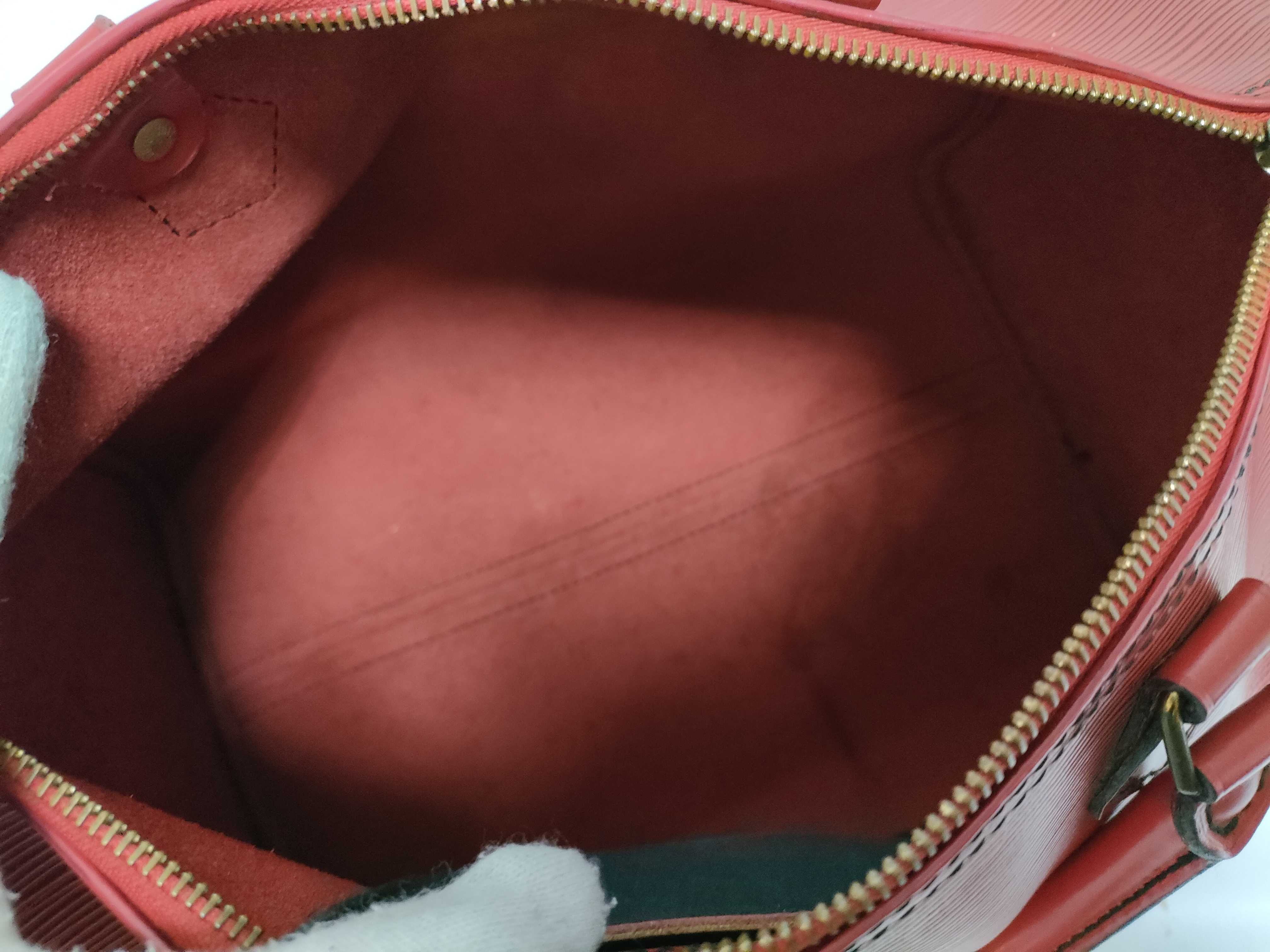 Epi Leather Speedy 30 Handbag, Castilian Red, M43007 VI0991 — view 9