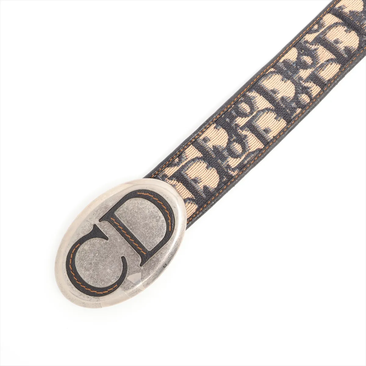 Trotter Belt Canvas x Leather Navy — view 2