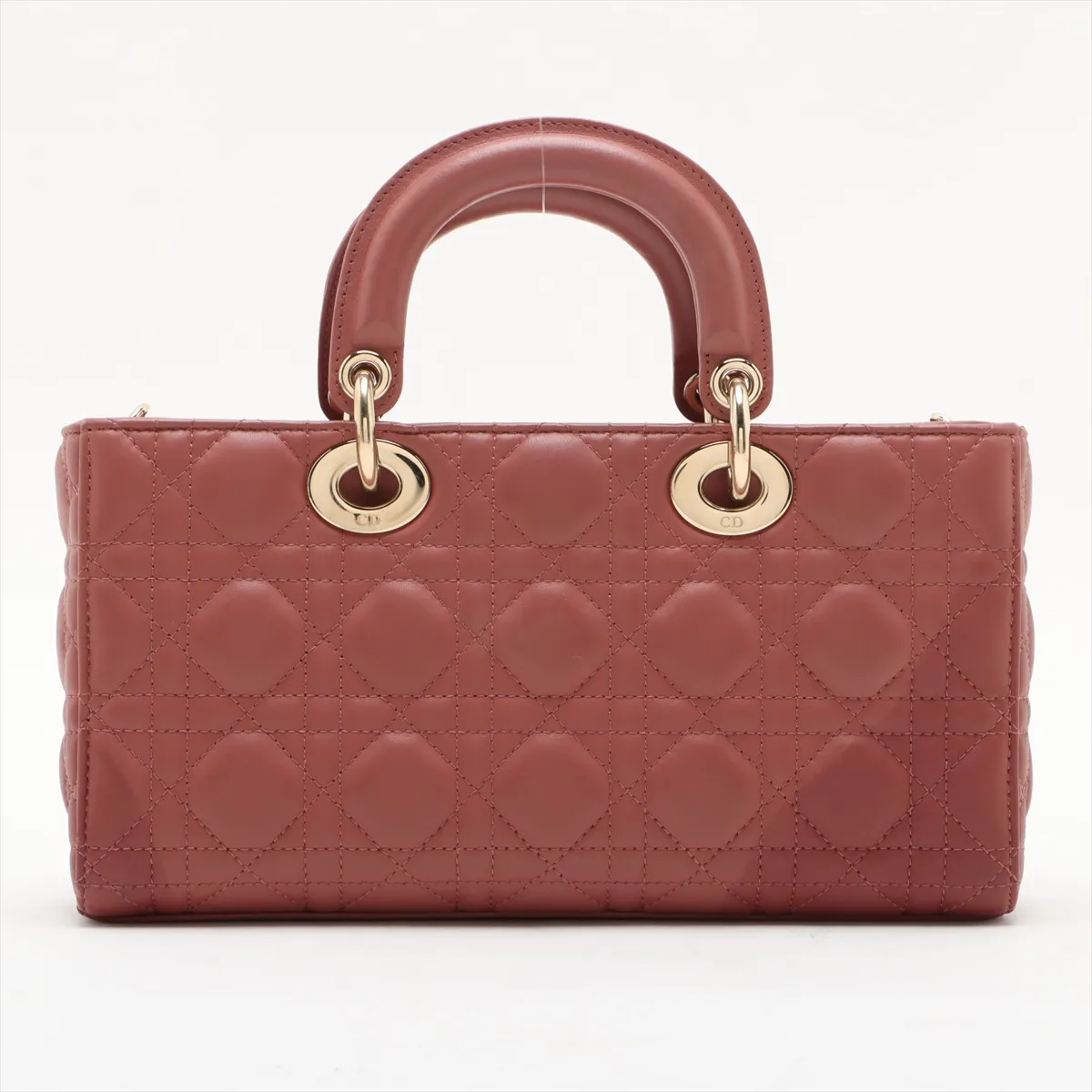 Cannage Lady Dee Joy Leather 2WAY Handbag Pink — view 2