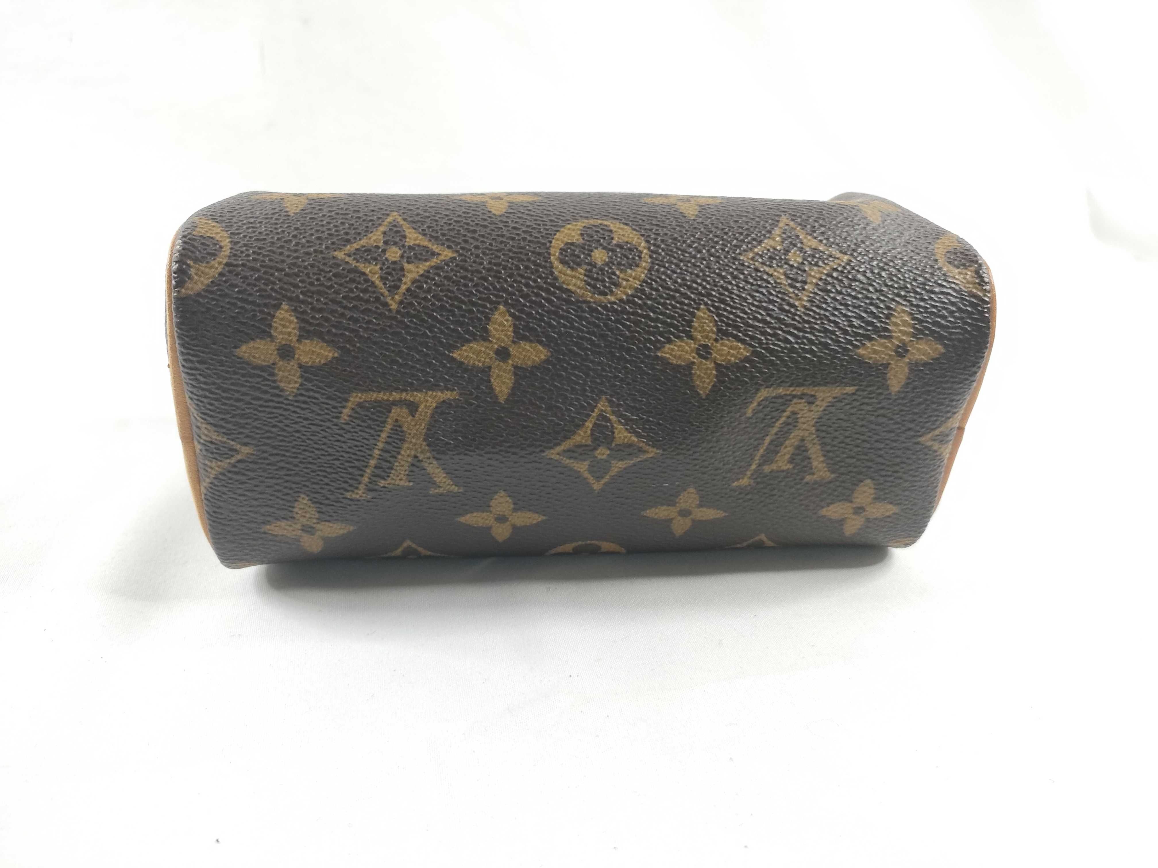 Monogram Vuitton Monogram Nano Speedy M81085 Brown TH0073 Handbag — view 4