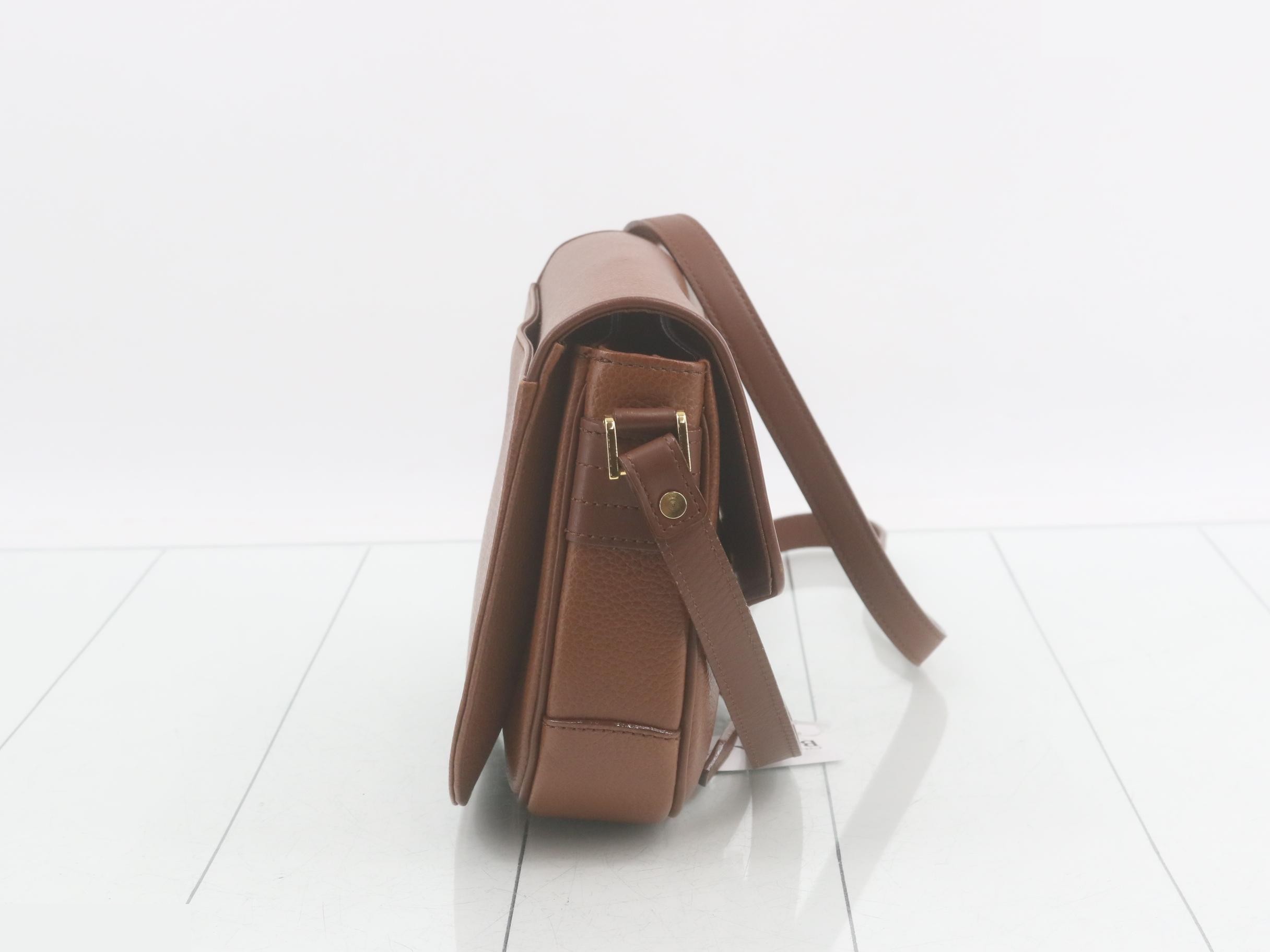 Leather shoulder bag, brown — view 4