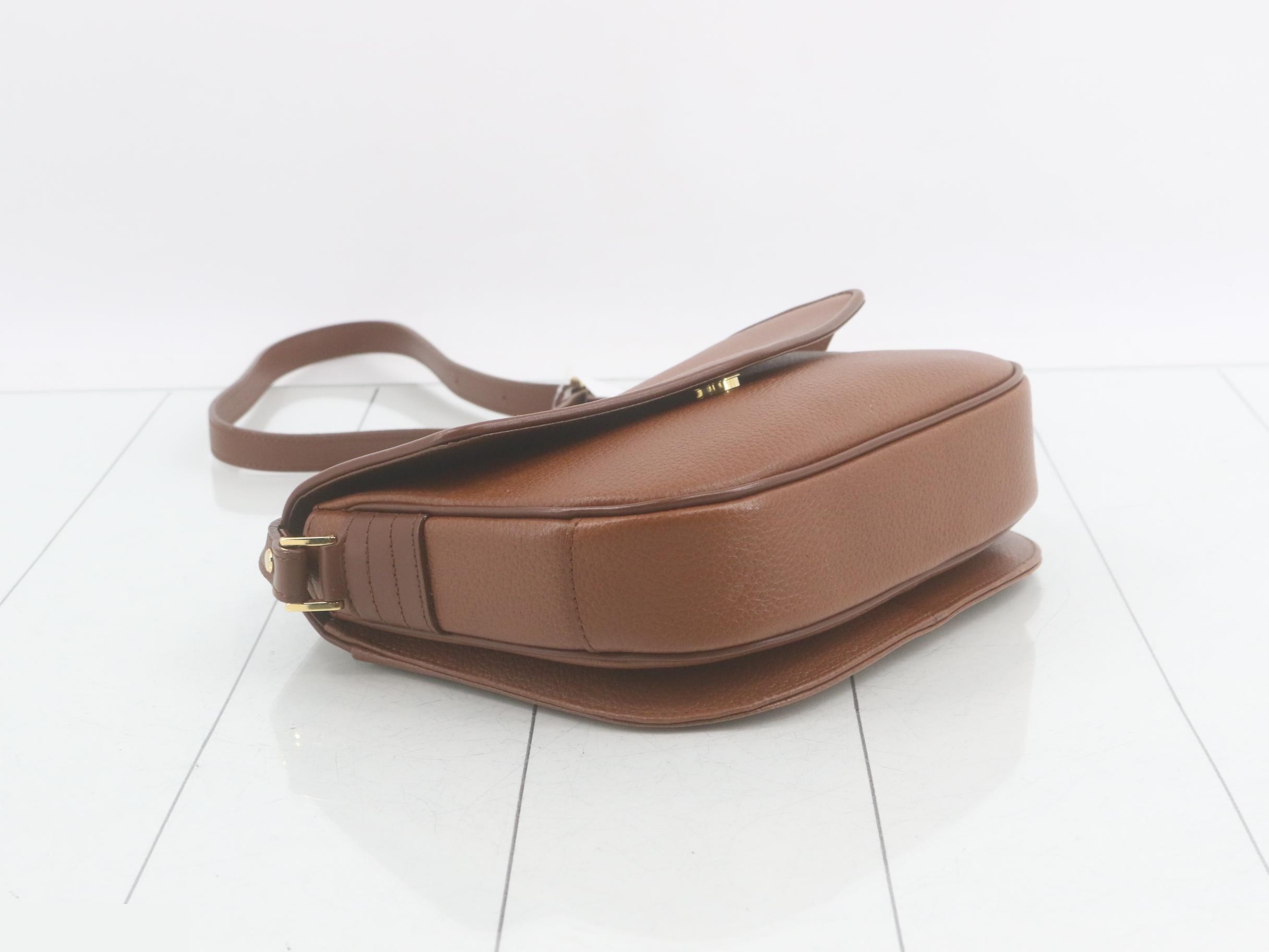 Leather shoulder bag, brown — view 5