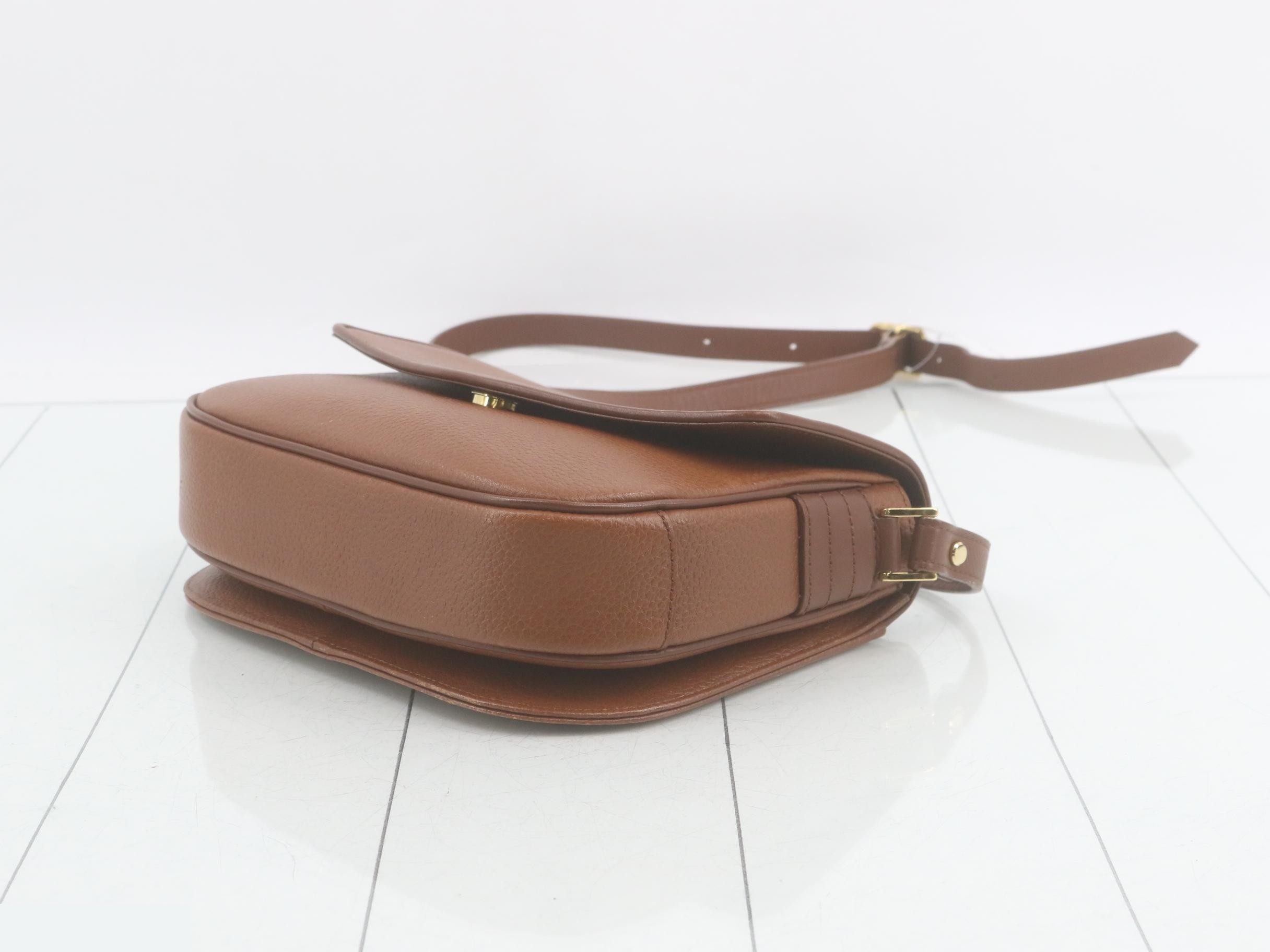 Leather shoulder bag, brown — view 6
