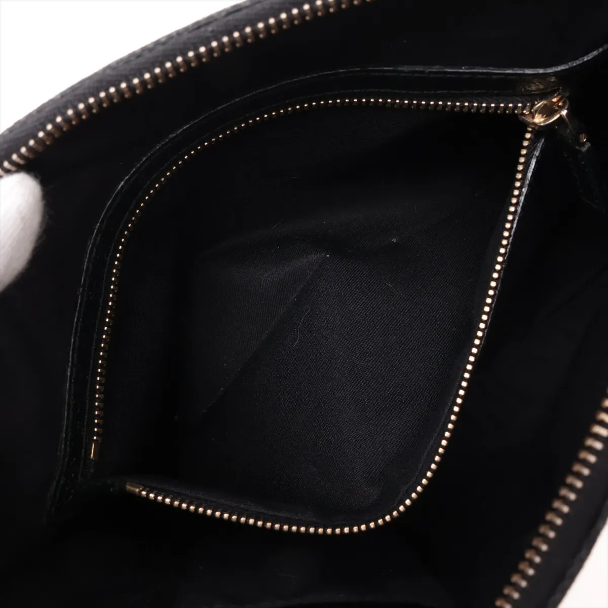 GG Canvas Bamboo 137378 Canvas x Leather Handbag Black — view 8