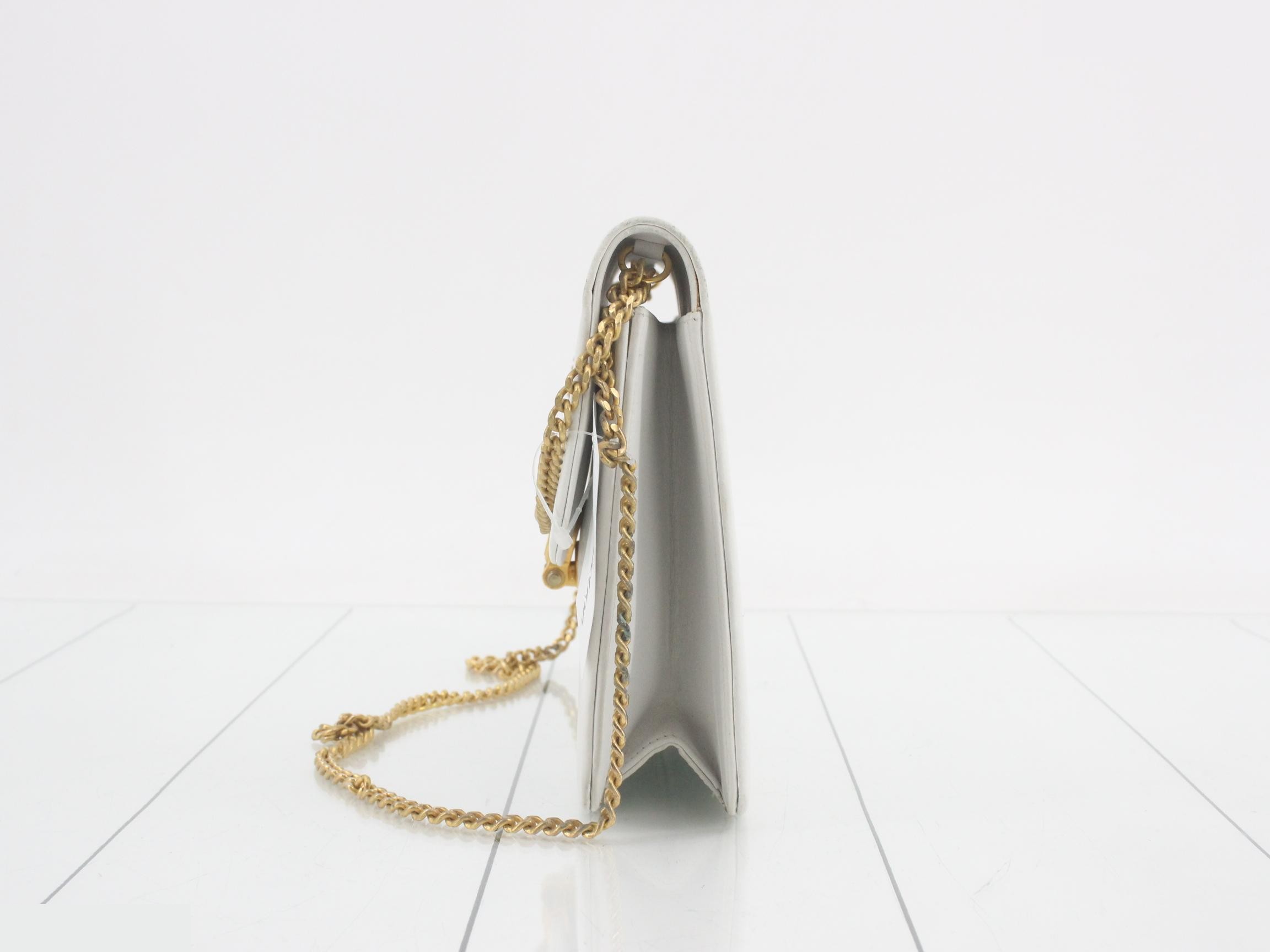 Logo Leather Chain Shoulder Bag — view 3