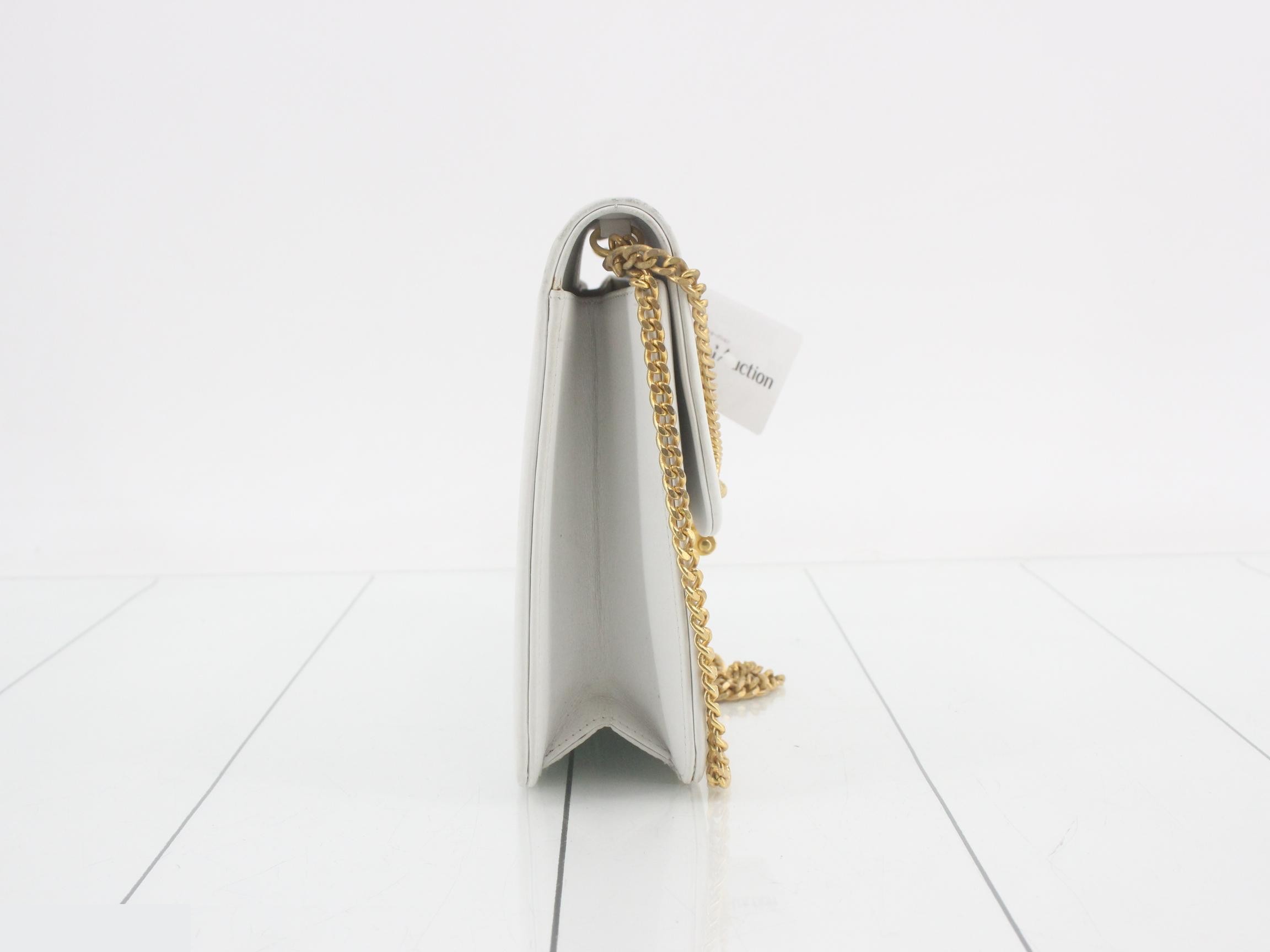 Logo Leather Chain Shoulder Bag — view 4