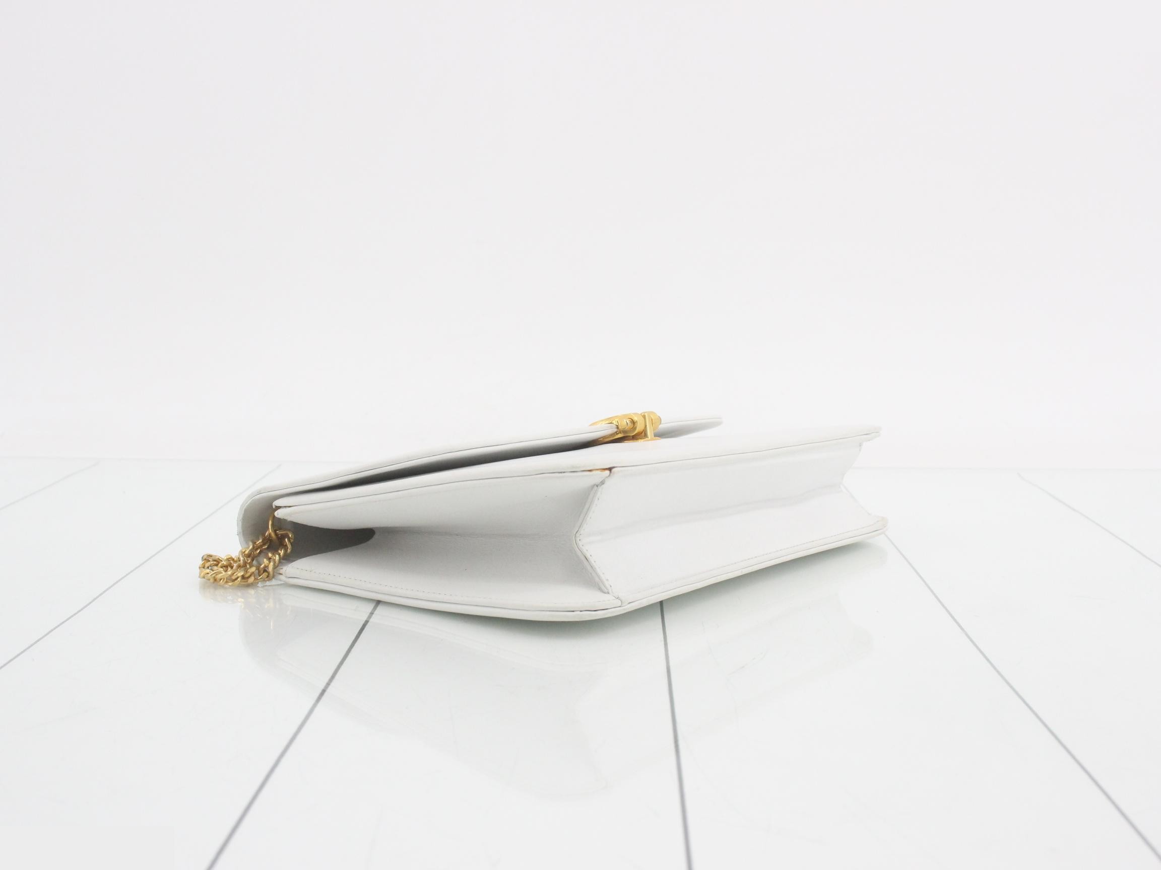 Logo Leather Chain Shoulder Bag — view 5