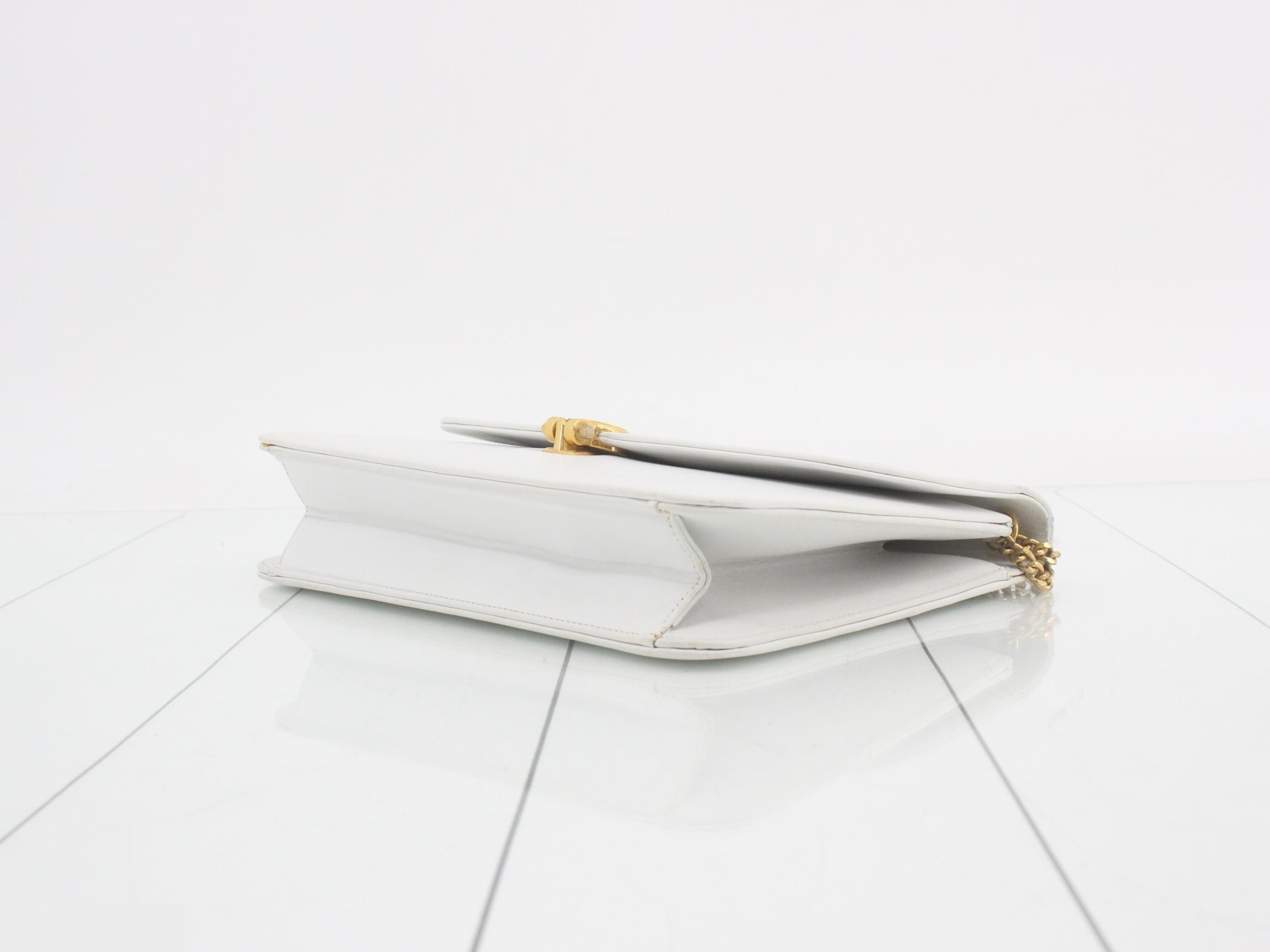 Logo Leather Chain Shoulder Bag — view 6