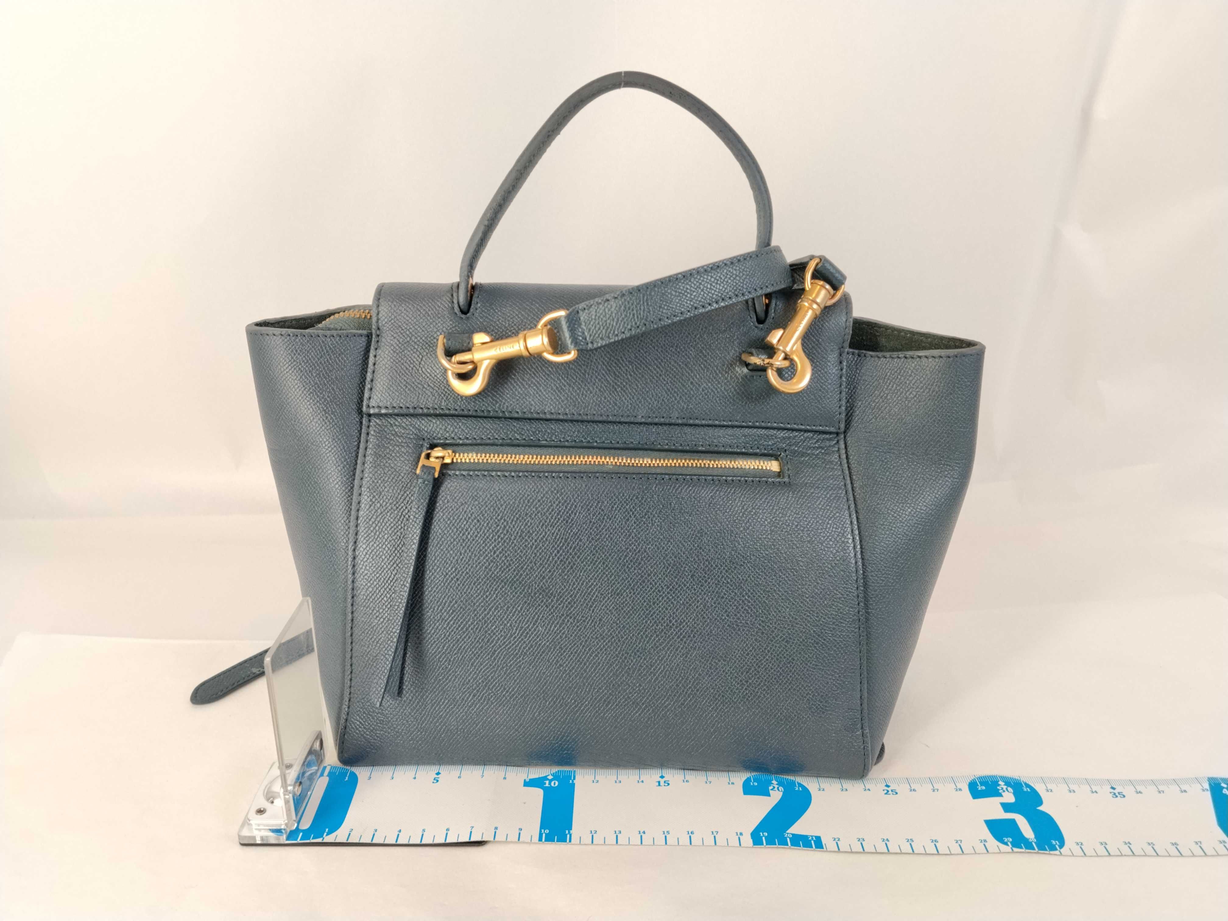 PH - Navy Leather Micro Handbag — view 2