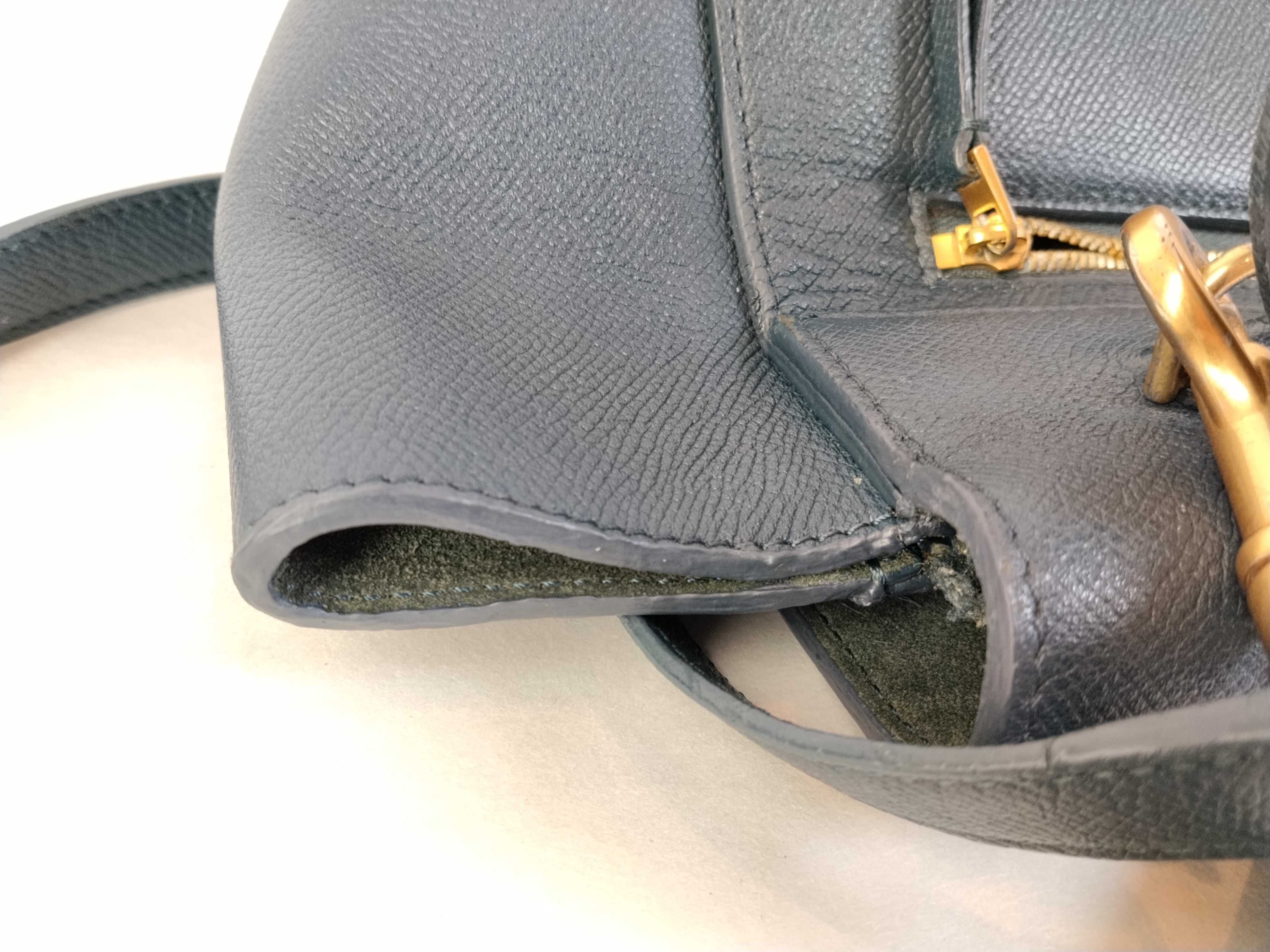 PH - Navy Leather Micro Handbag — view 15