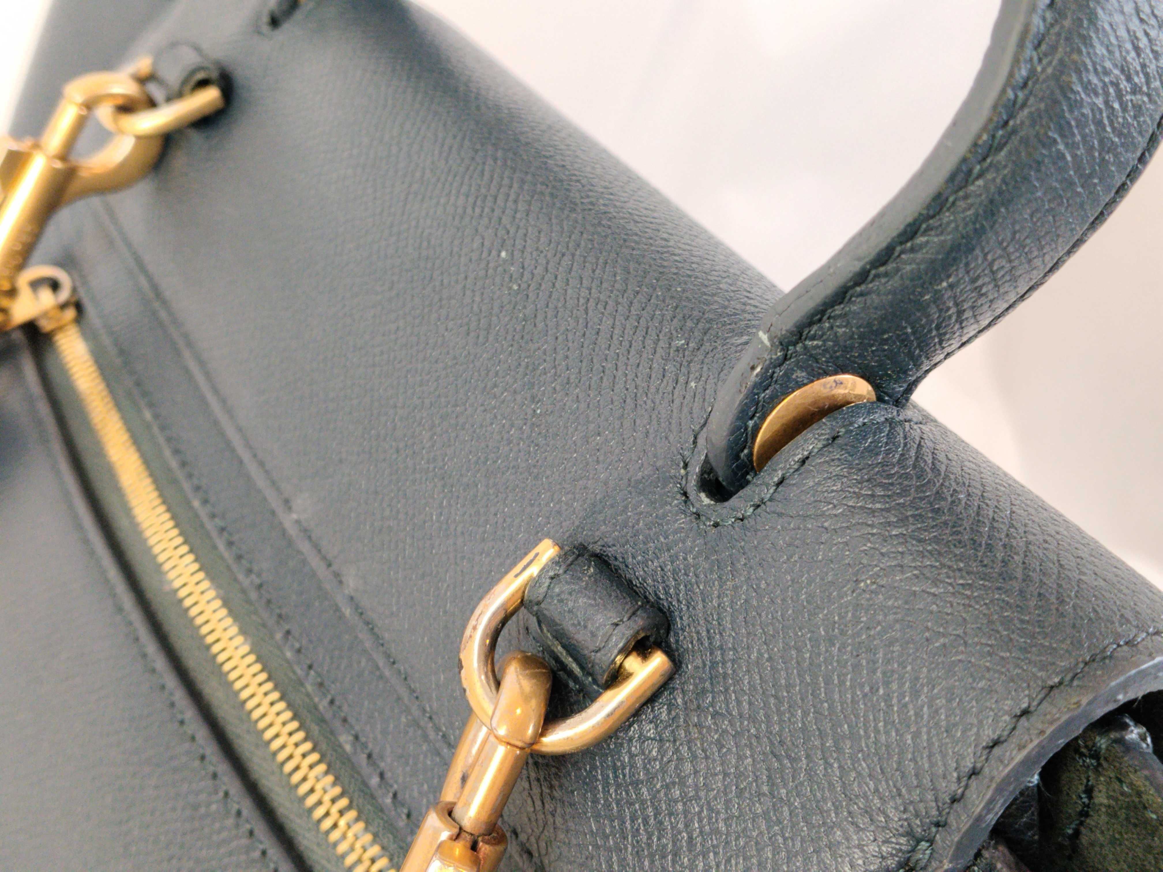 PH - Navy Leather Micro Handbag — view 6