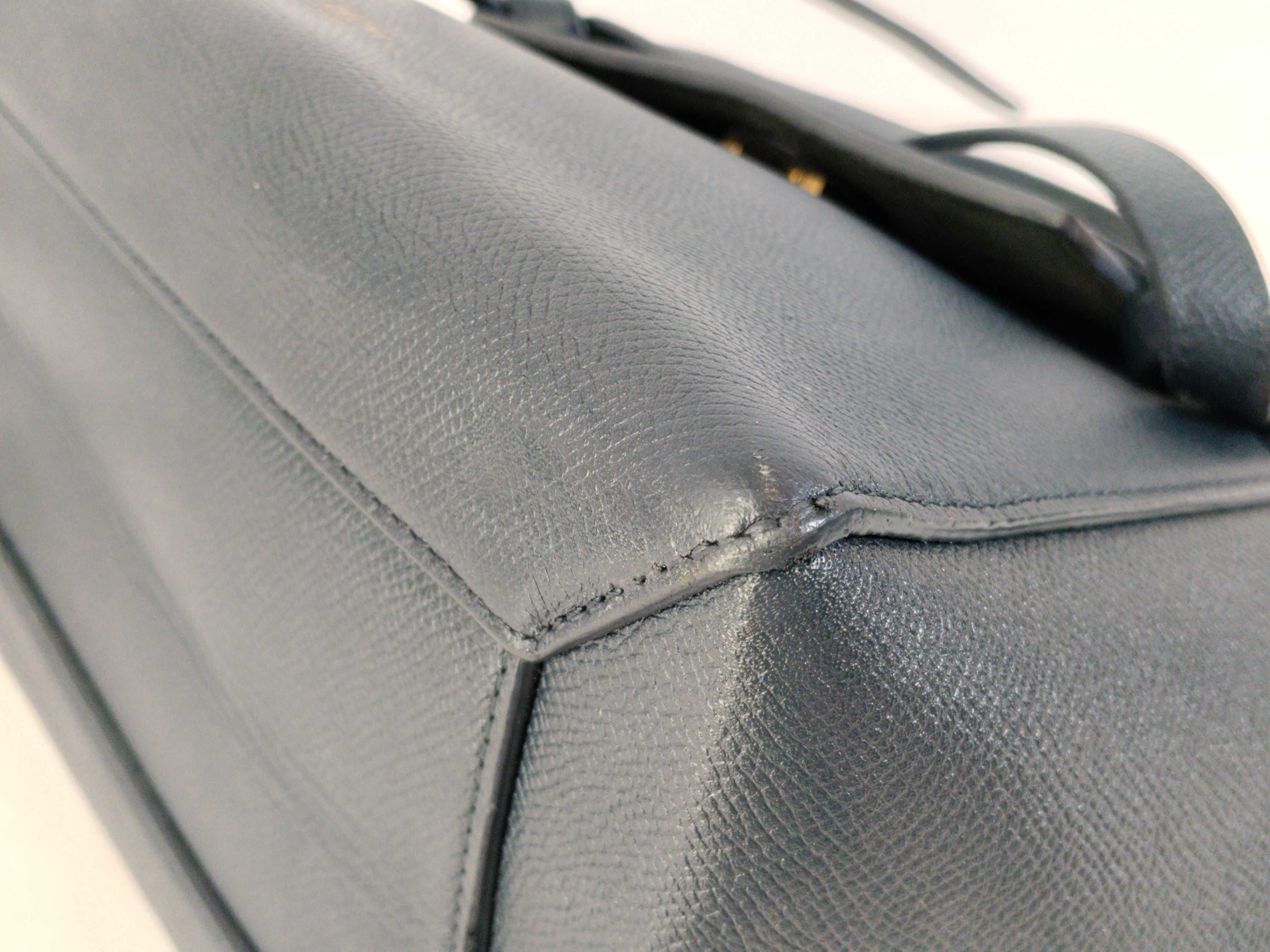PH - Navy Leather Micro Handbag — view 7