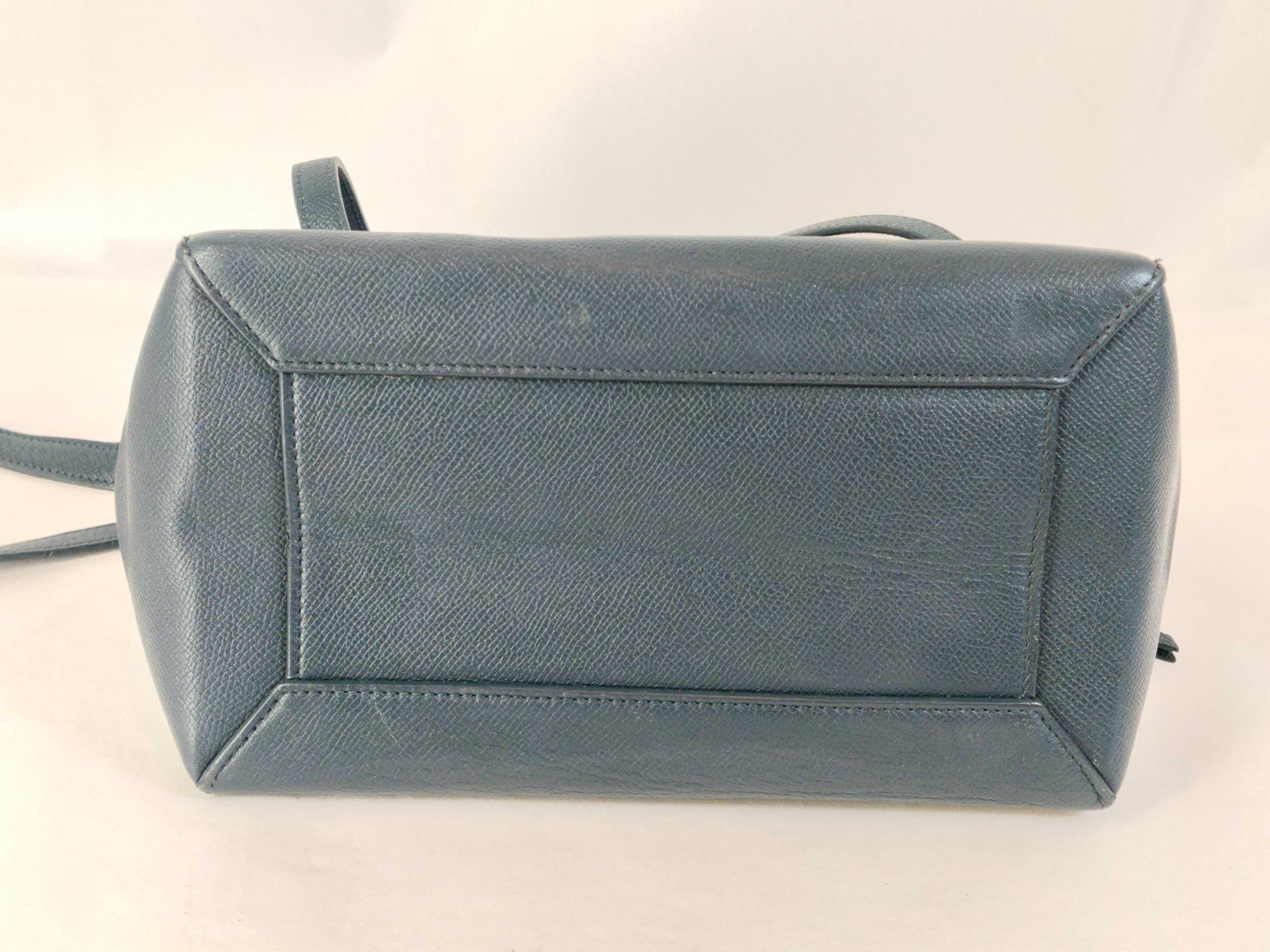 PH - Navy Leather Micro Handbag — view 8