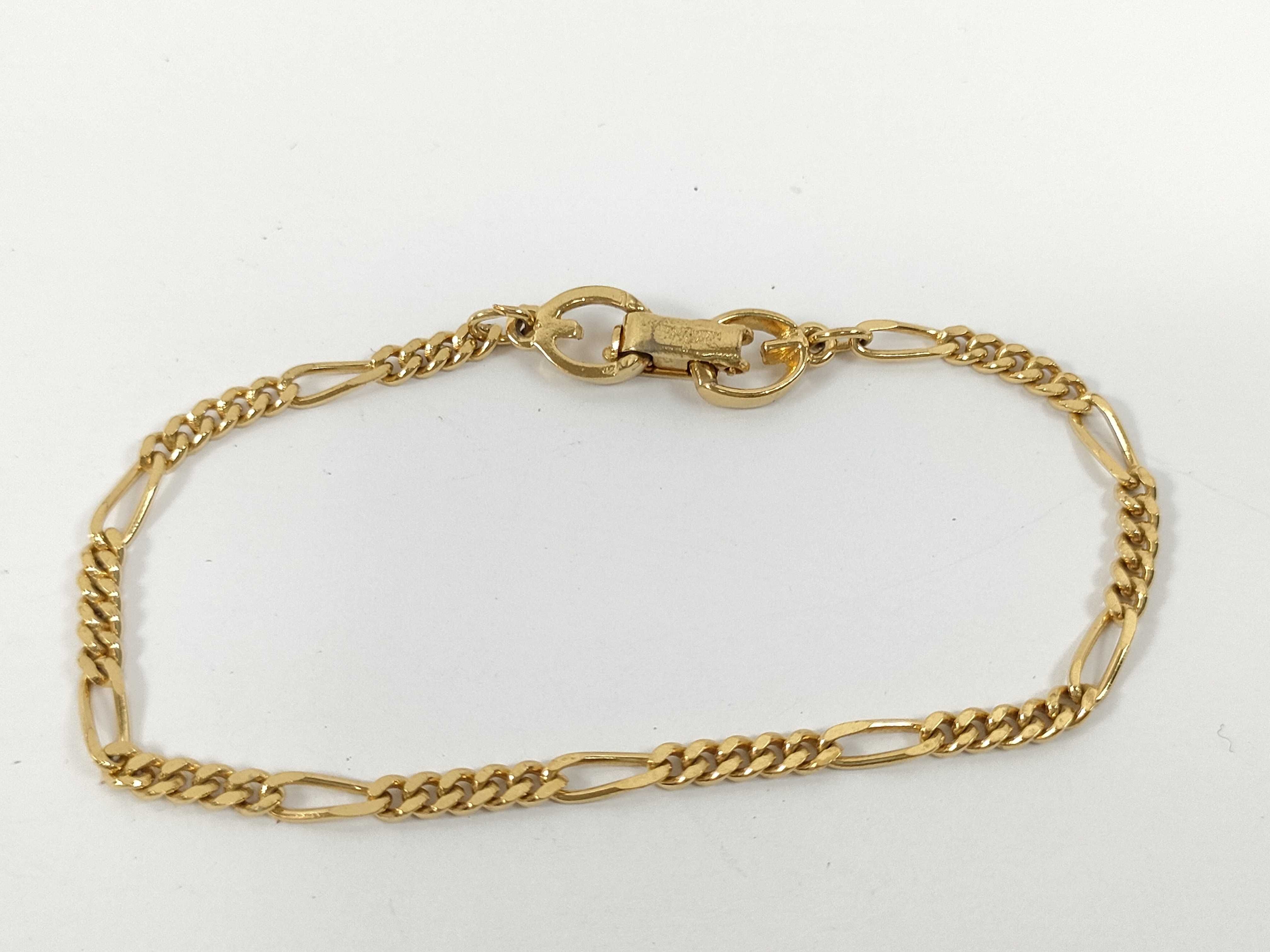 Gold Cuban Link Chain Bracelet (Bracelet/Bangle) — view 7