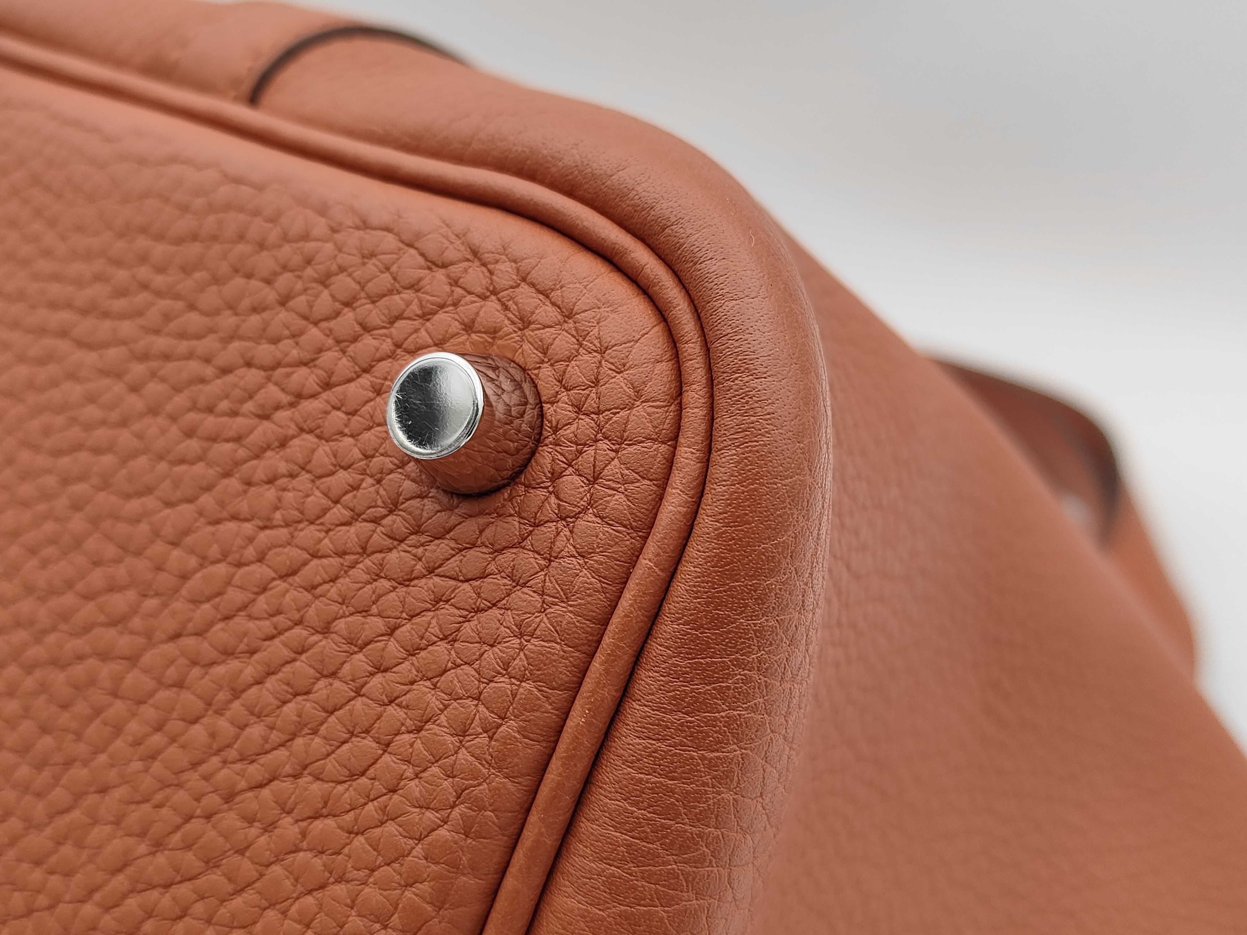 Picotin Lock 18 PM, Taurillon Clemence leather, Cuivre leather, silver hardware, D: 2019, handbag — view 5