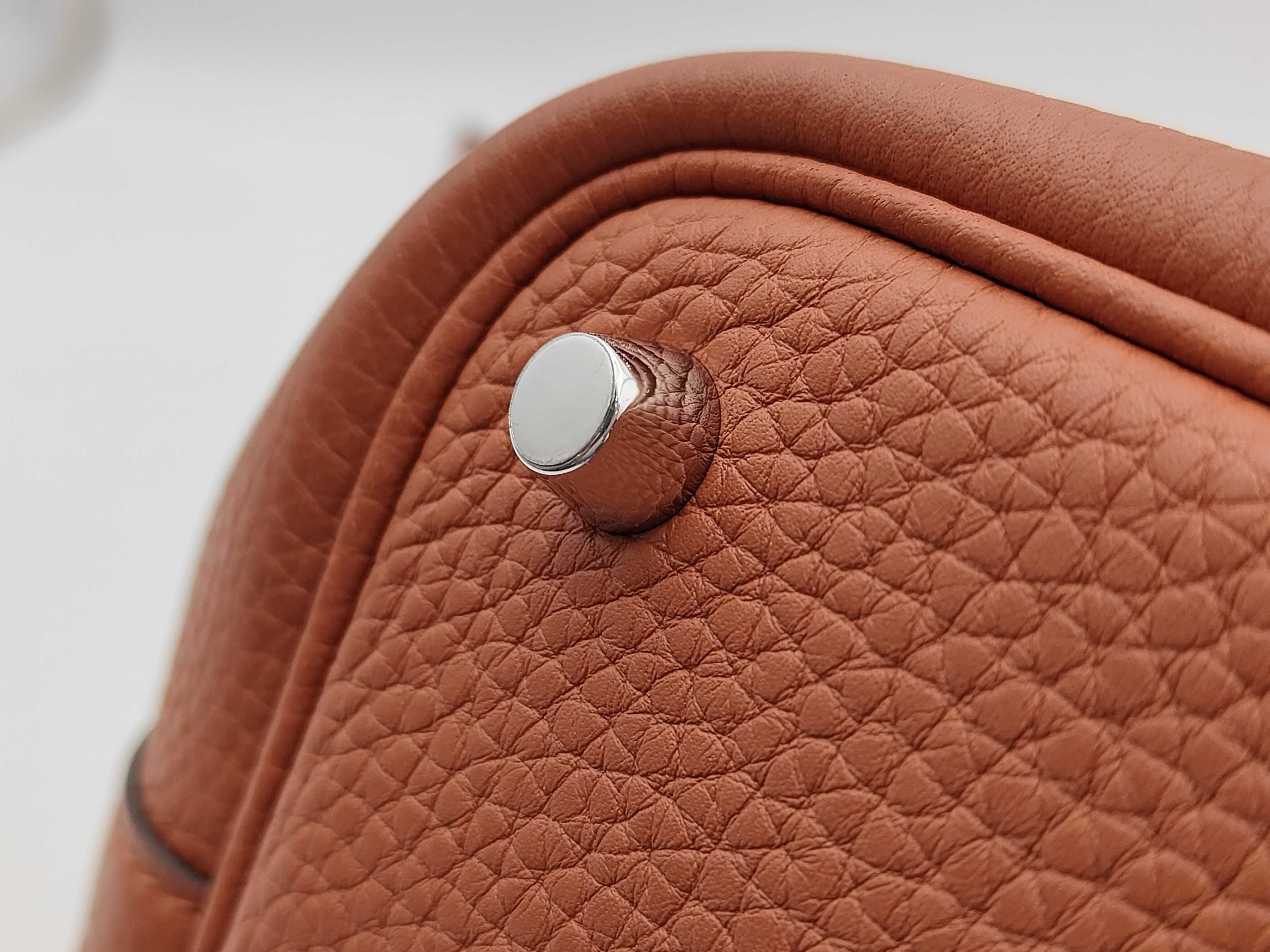 Picotin Lock 18 PM, Taurillon Clemence leather, Cuivre leather, silver hardware, D: 2019, handbag — view 10
