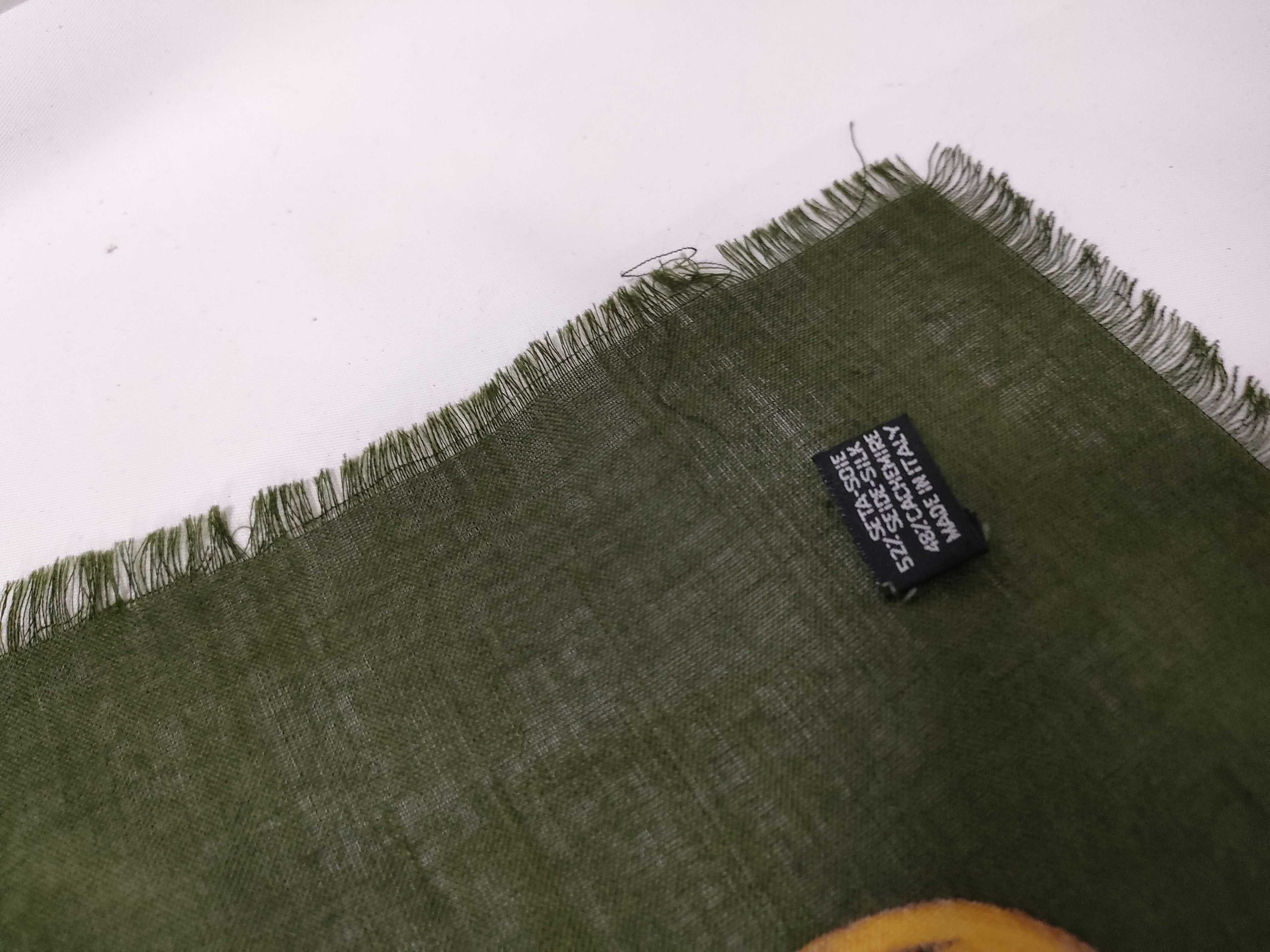 Cashmere Scarf, Khaki, Other Accessories — view 3