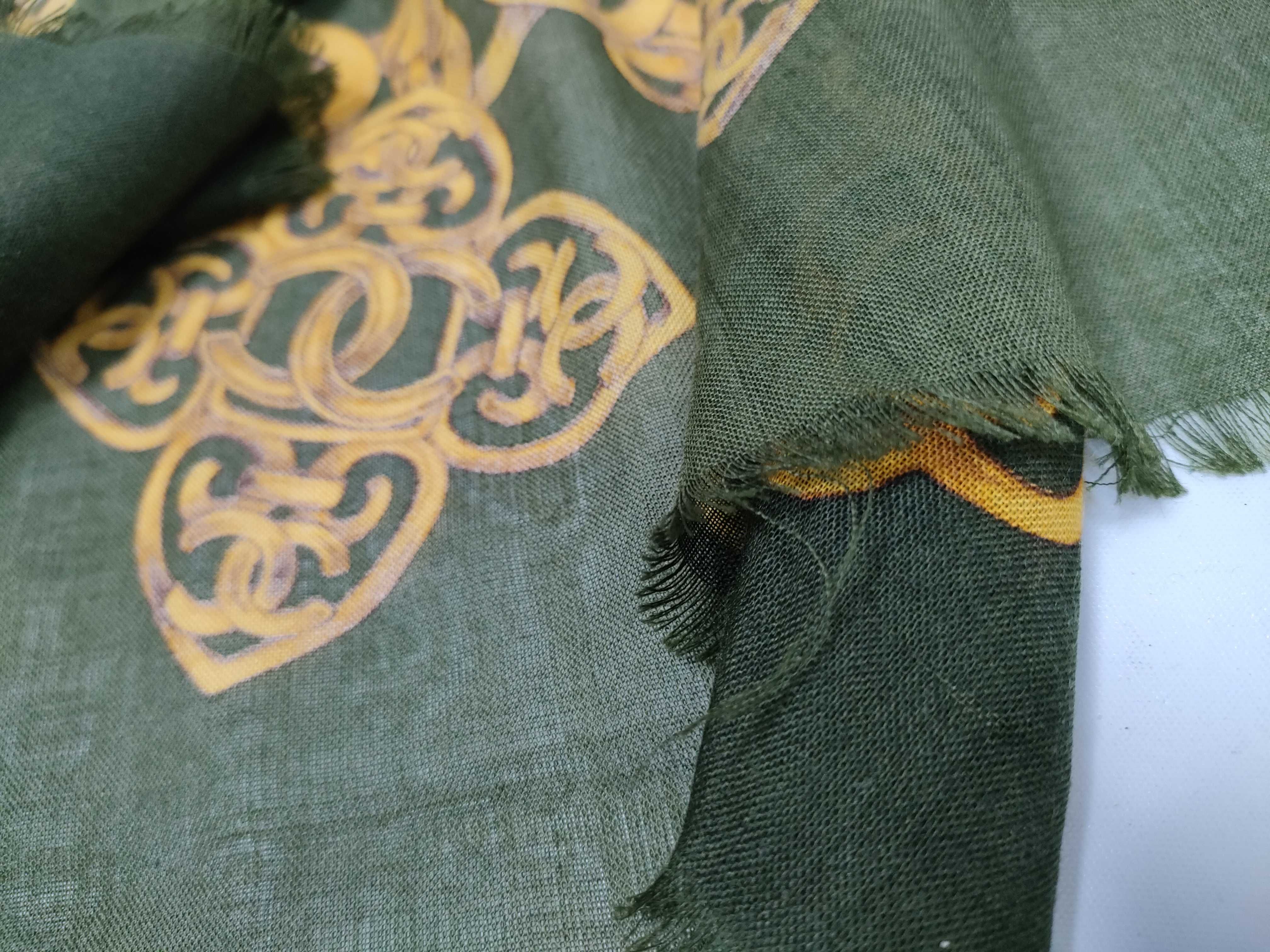 Cashmere Scarf, Khaki, Other Accessories — view 6