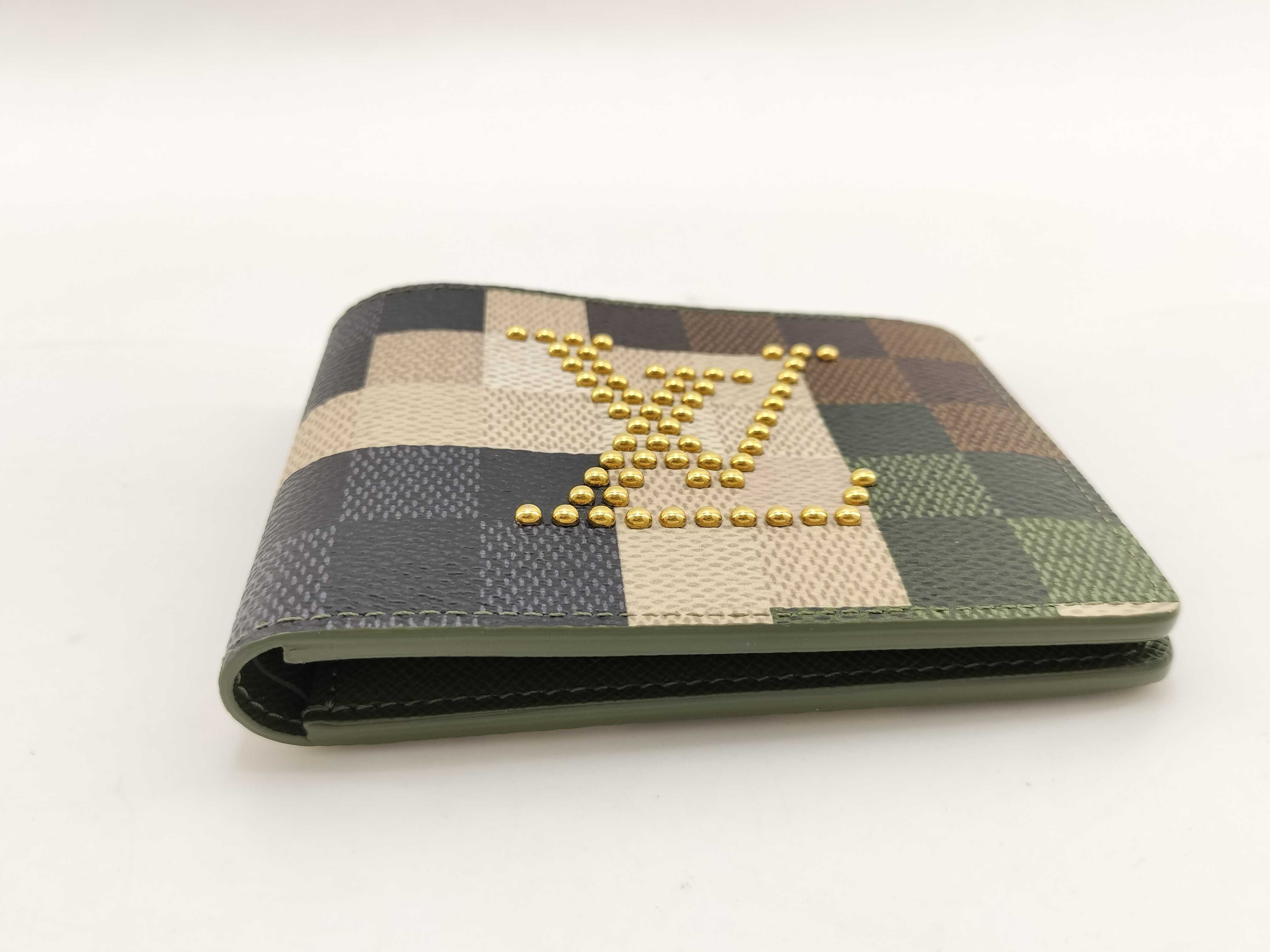 LV Damier Portefeuille Slender Studs M83166 FOID verification Billfold — view 3