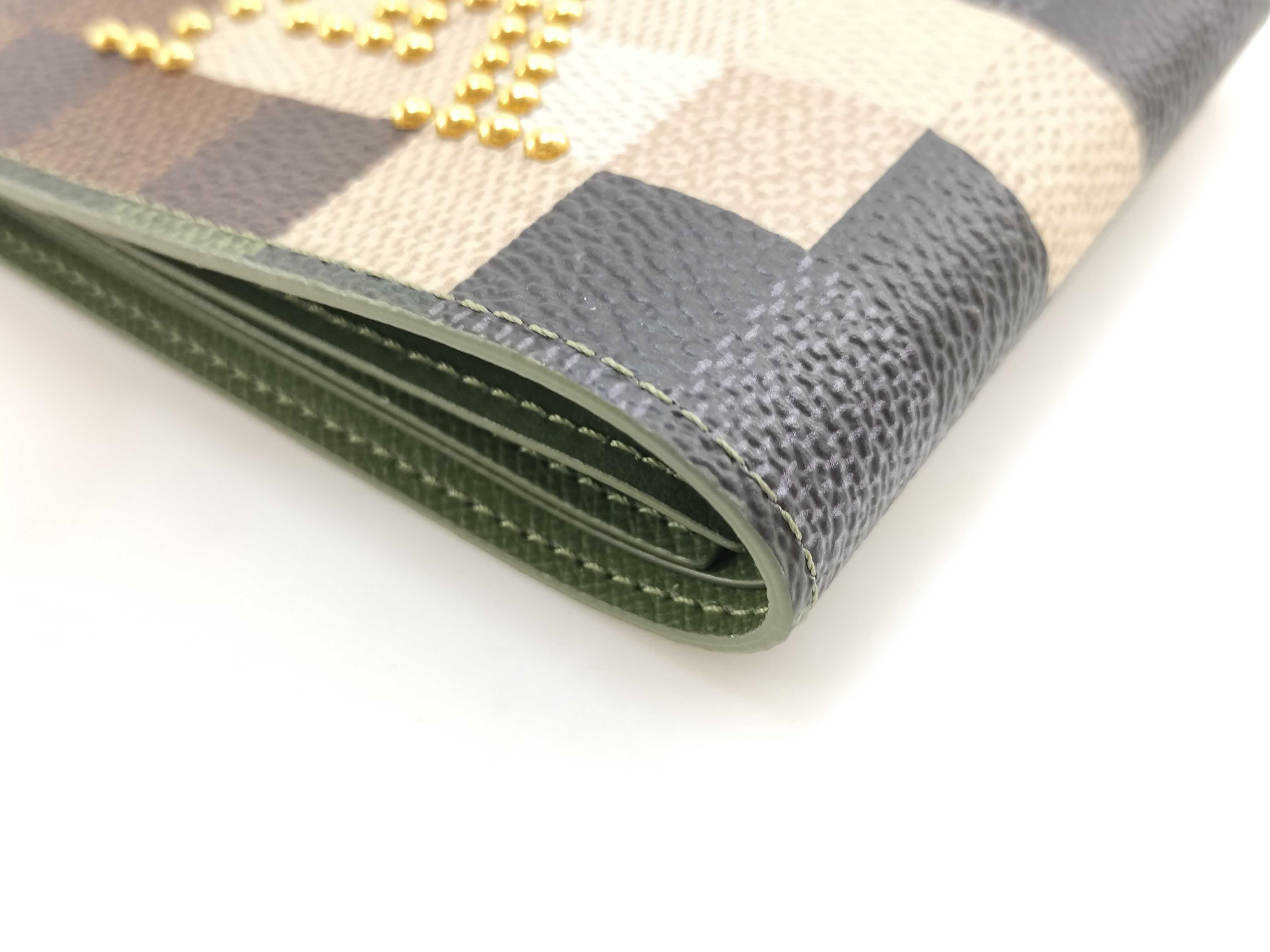 LV Damier Portefeuille Slender Studs M83166 FOID verification Billfold — view 6
