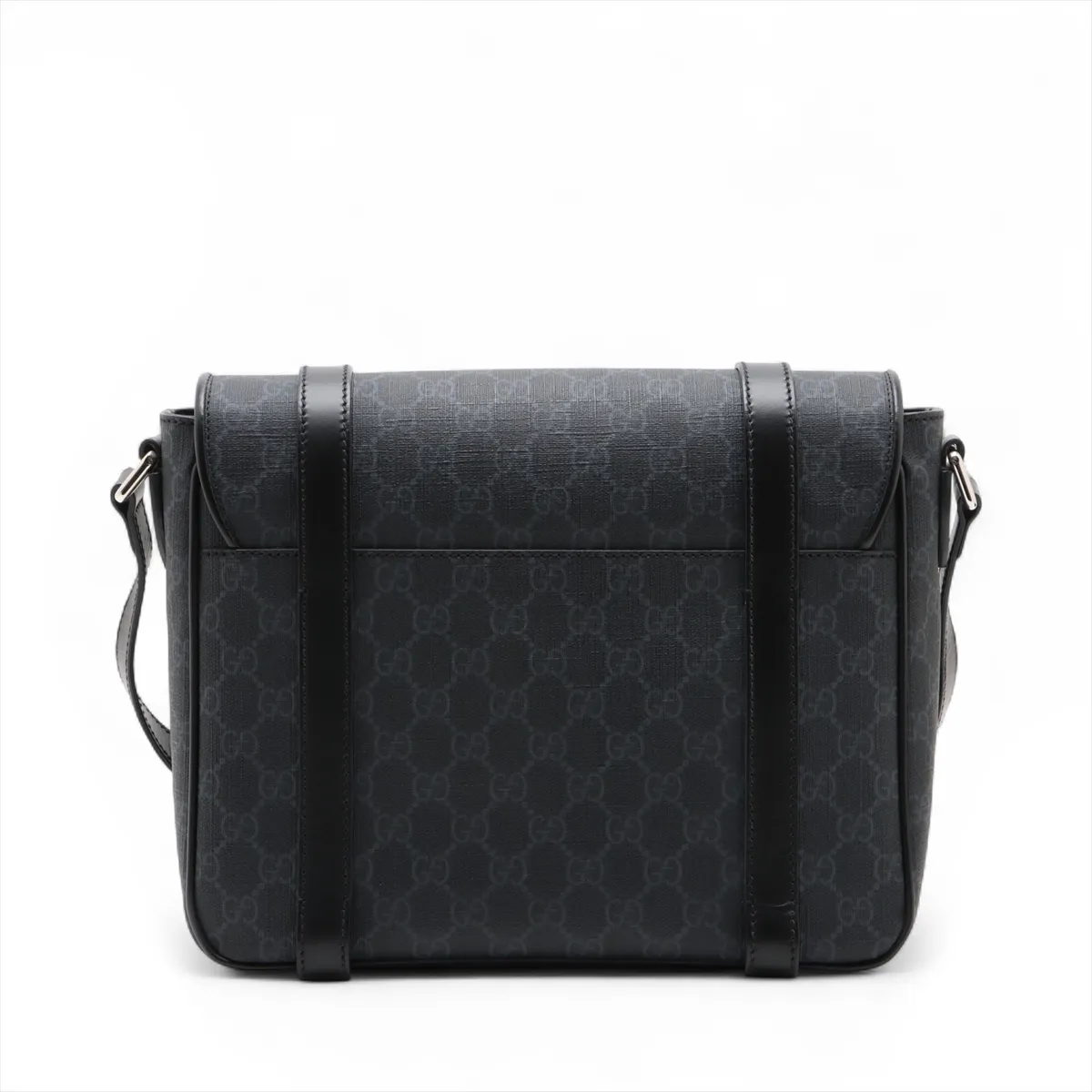 GG Supreme PVC x Leather Shoulder Bag Black 658542 — view 2