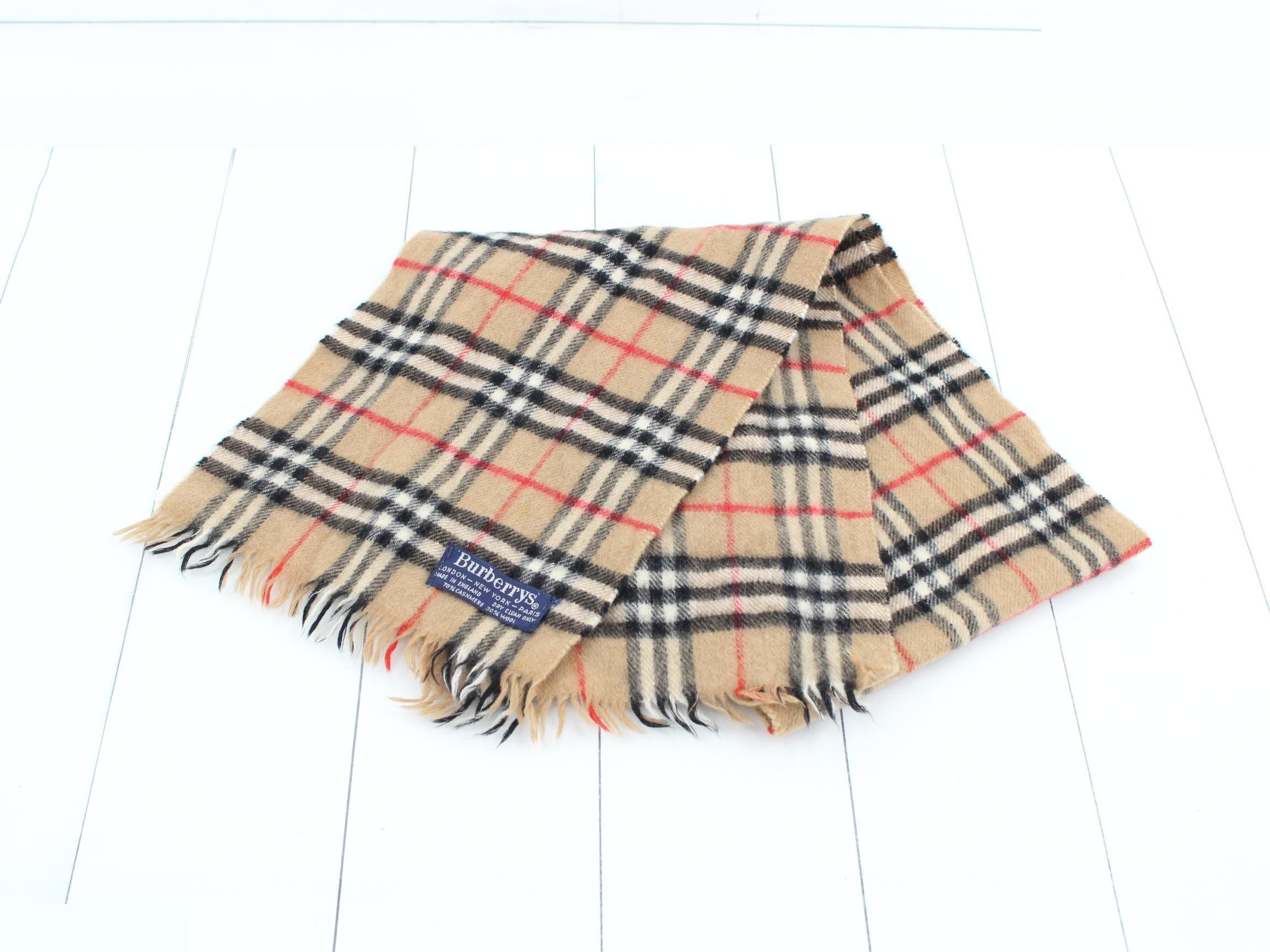 Nova Check Cashmere Scarf — view 2