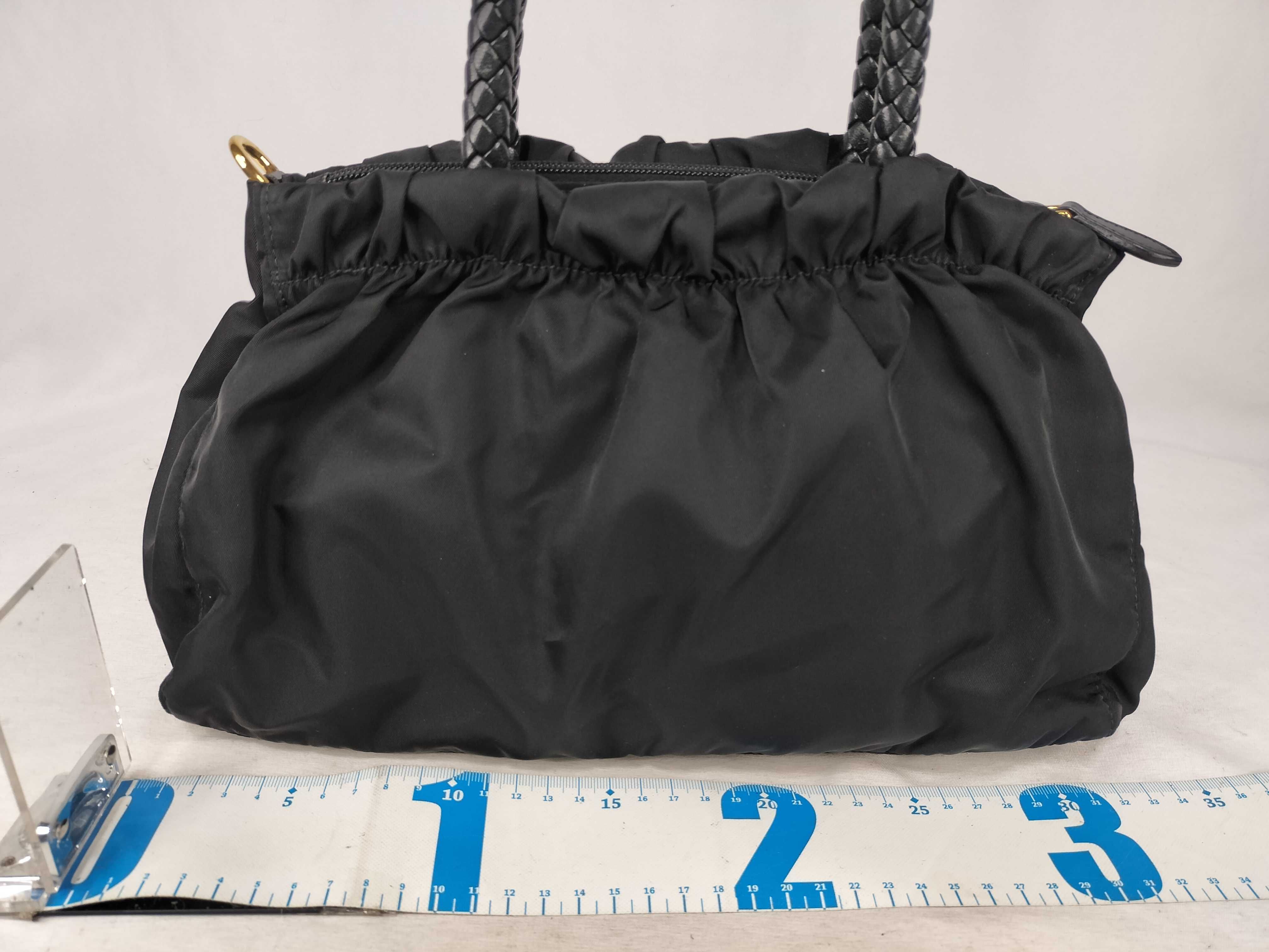 Nylon Prada Logo Ribbon Nylon Handbag White Tag 31 Handbag — view 2