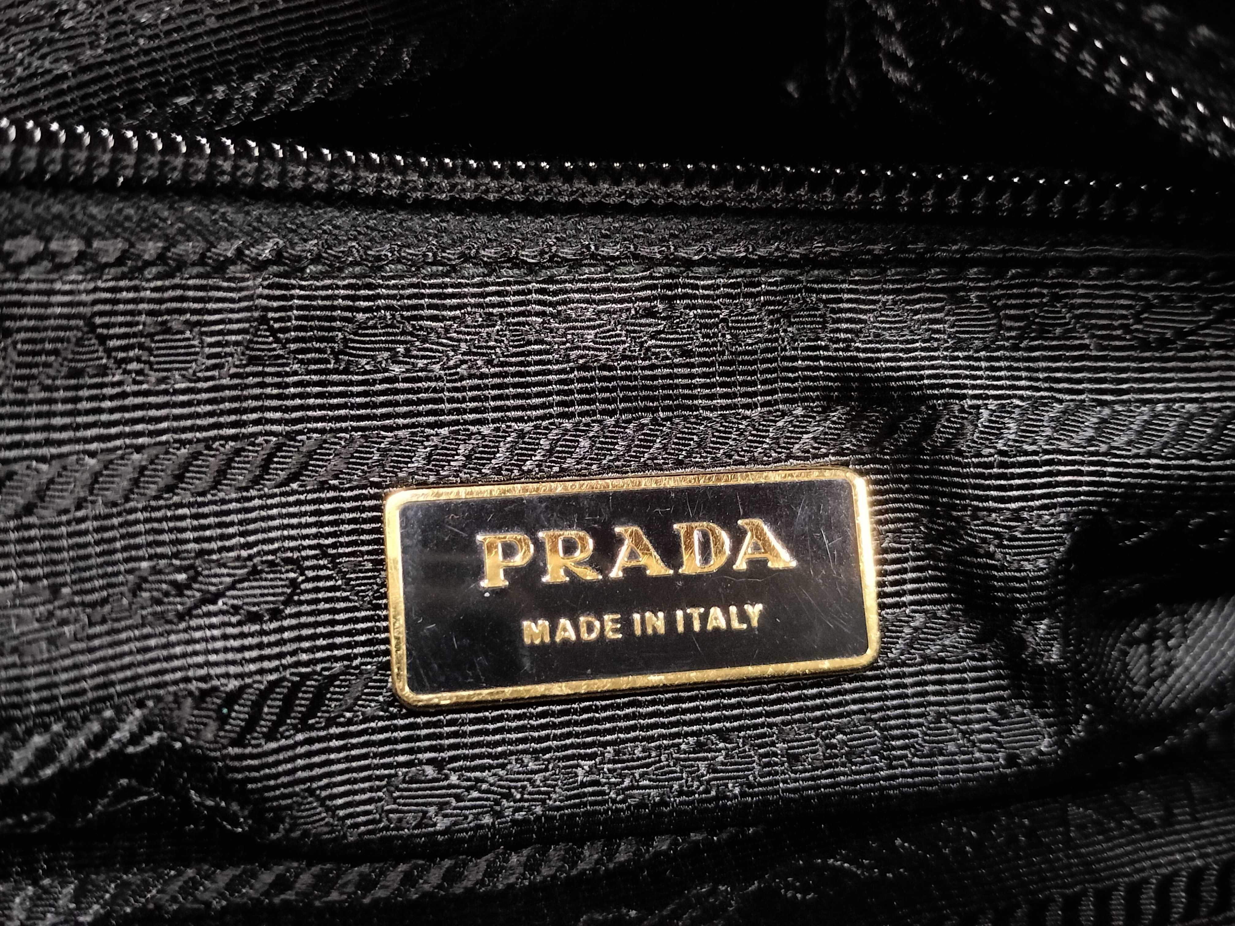 Nylon Prada Logo Ribbon Nylon Handbag White Tag 31 Handbag — view 12