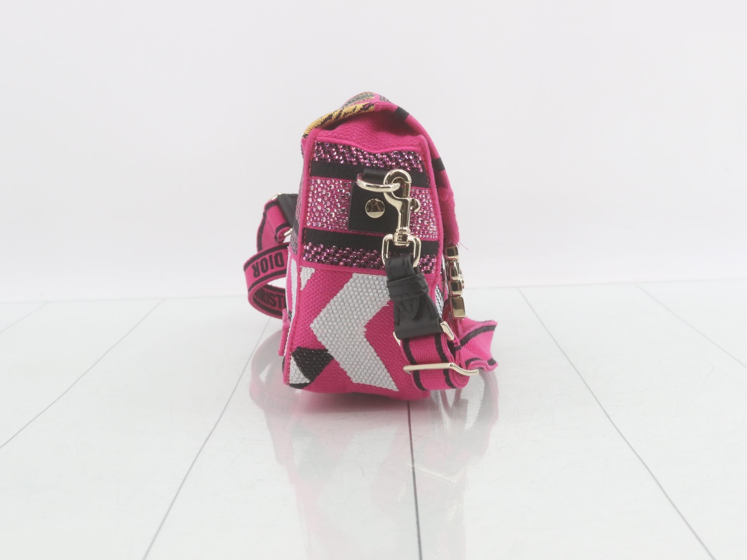 Rhinestone Logo Shoulder Bag — view 4