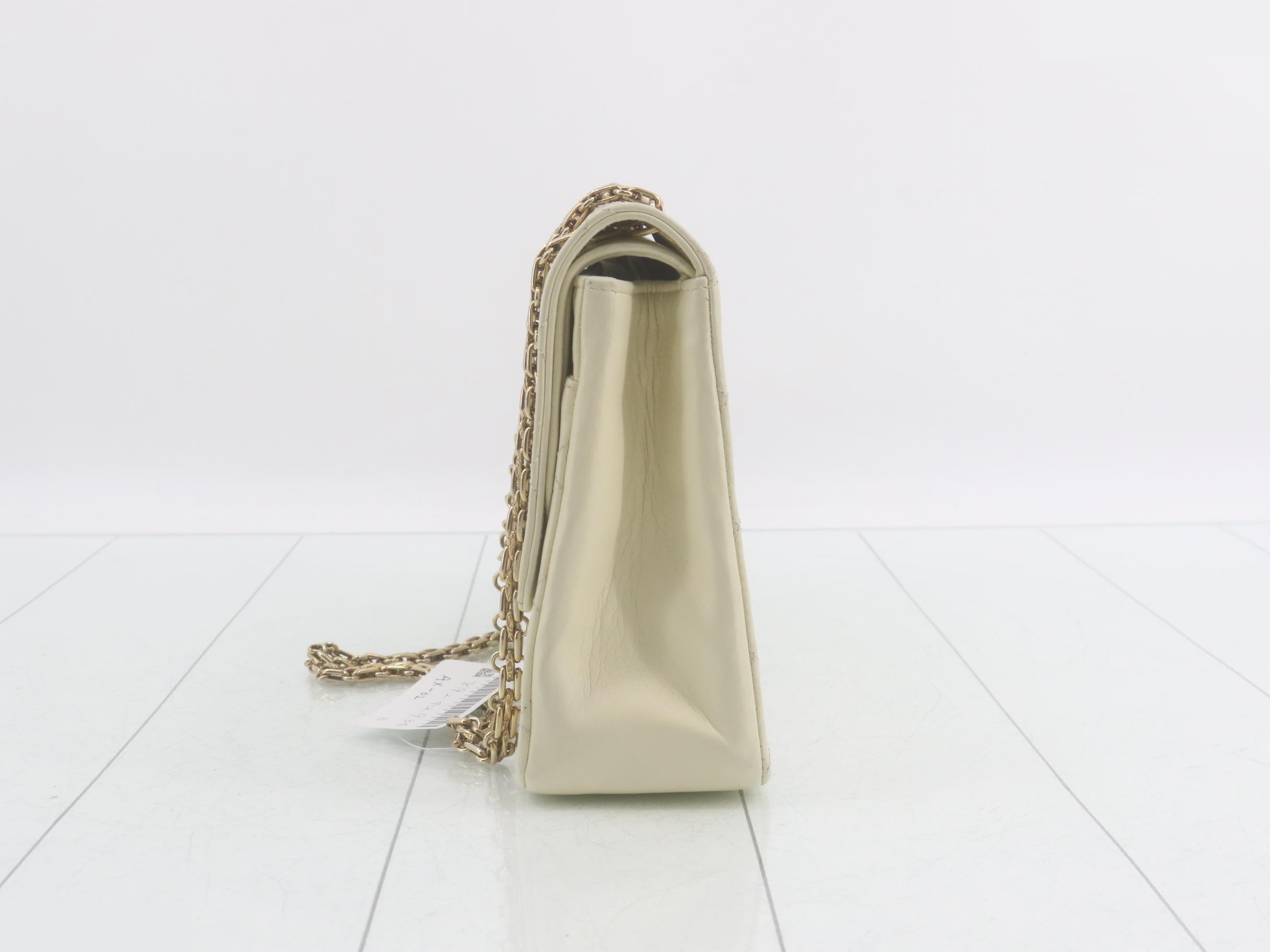 Matelassé Turnlock Double Flap Double Chain Shoulder Bag — view 3