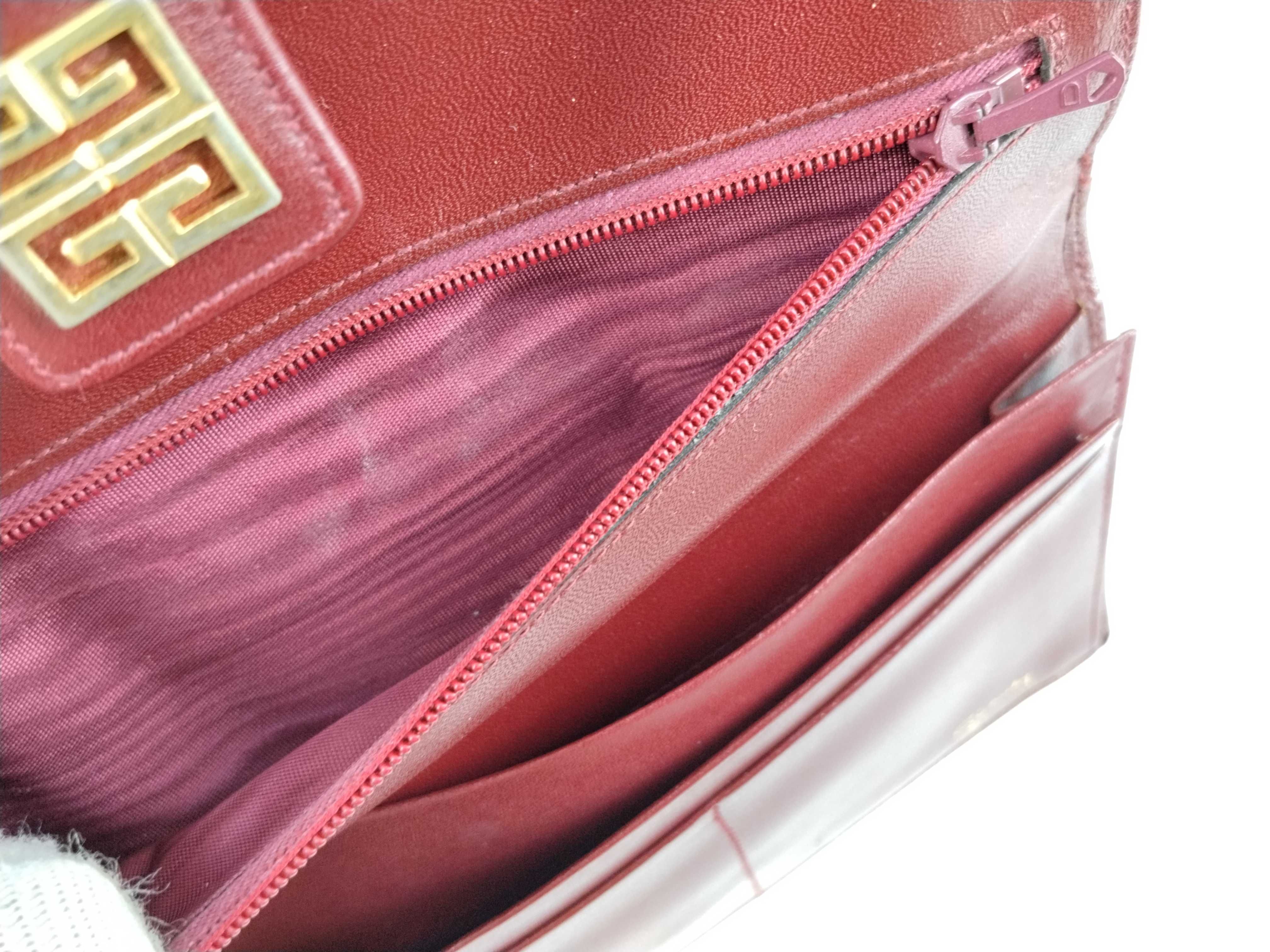 Leather Wallet, Red, Clasp Closure, Givenchy Wallet — view 13