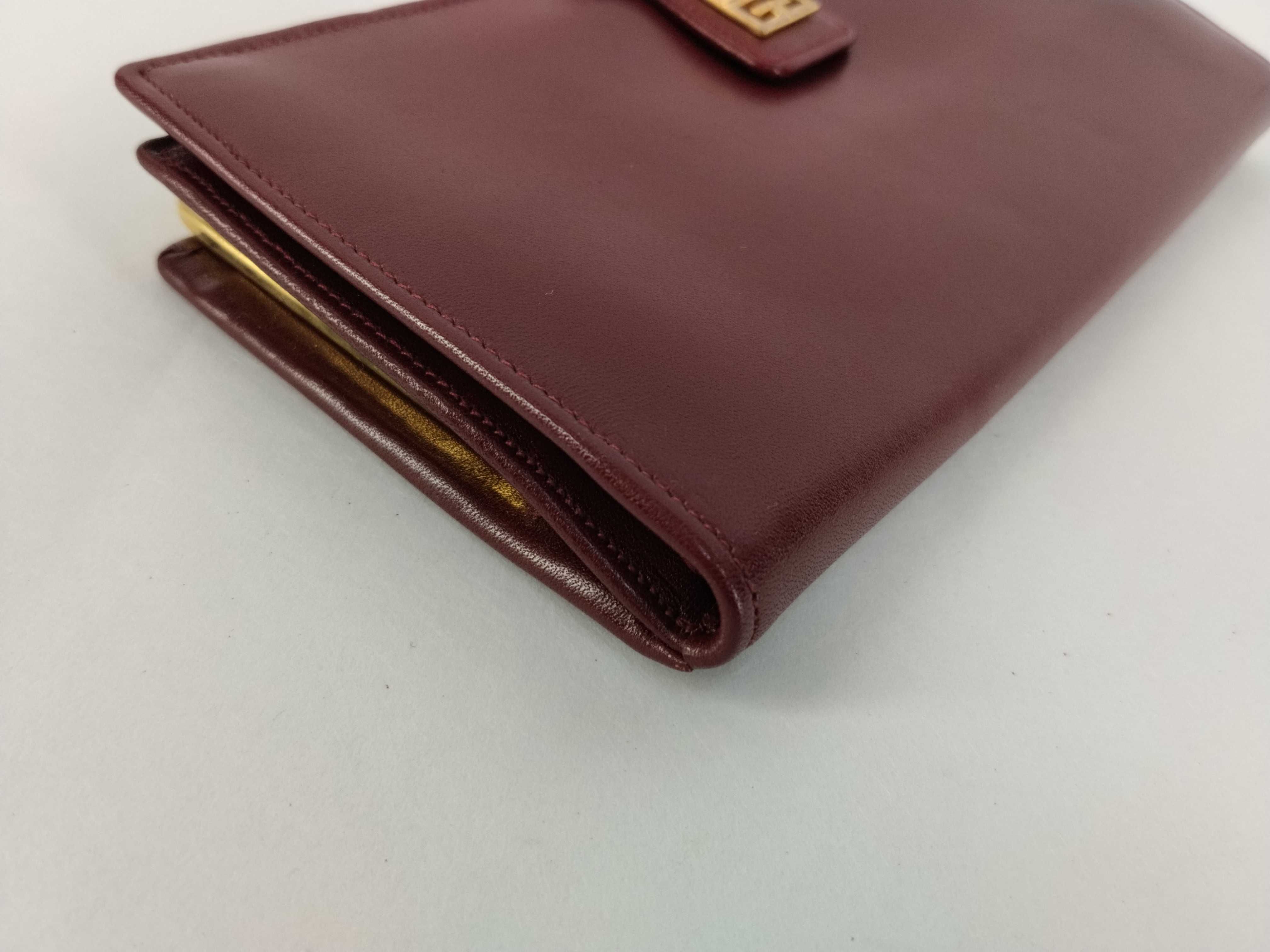 Leather Wallet, Red, Clasp Closure, Givenchy Wallet — view 3