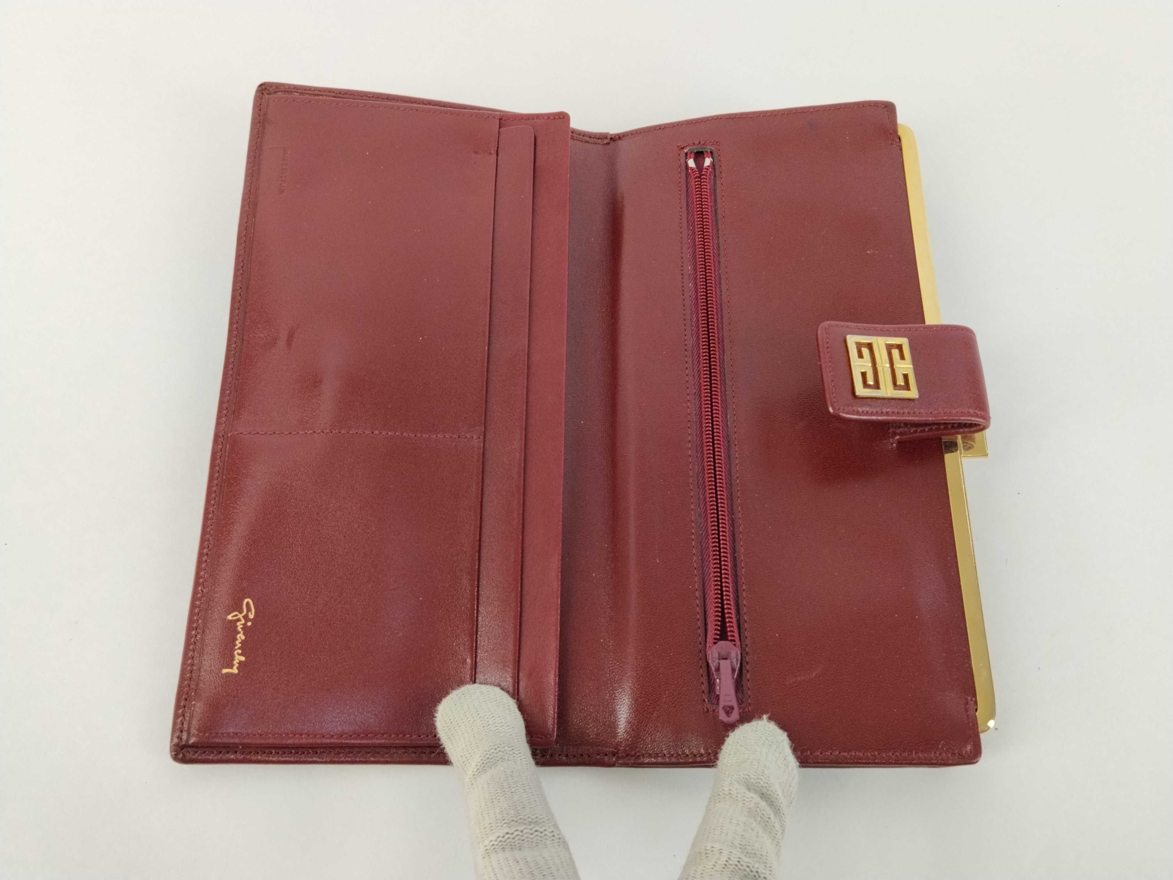 Leather Wallet, Red, Clasp Closure, Givenchy Wallet — view 9
