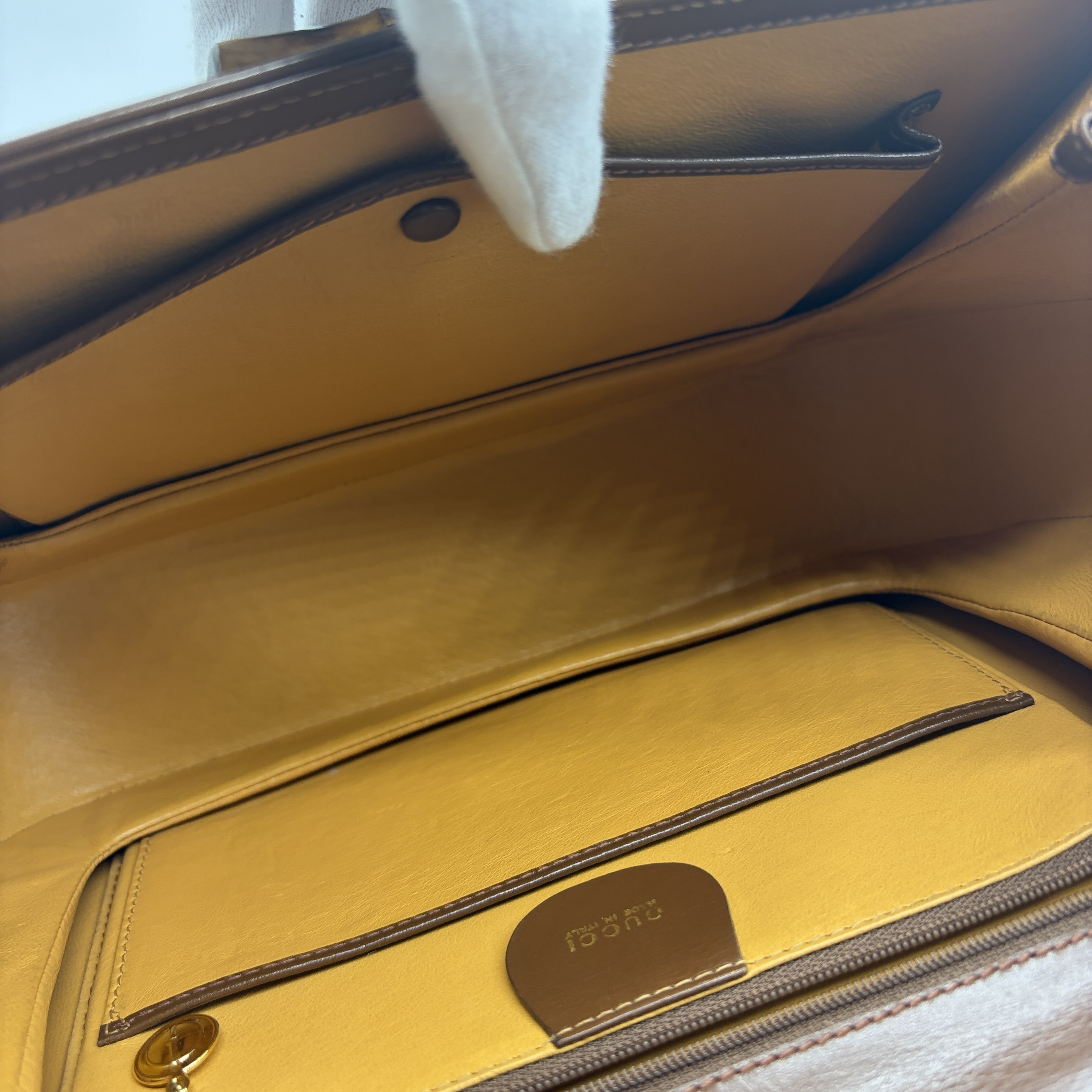 Vintage Bamboo Turnlock Handbag — view 12