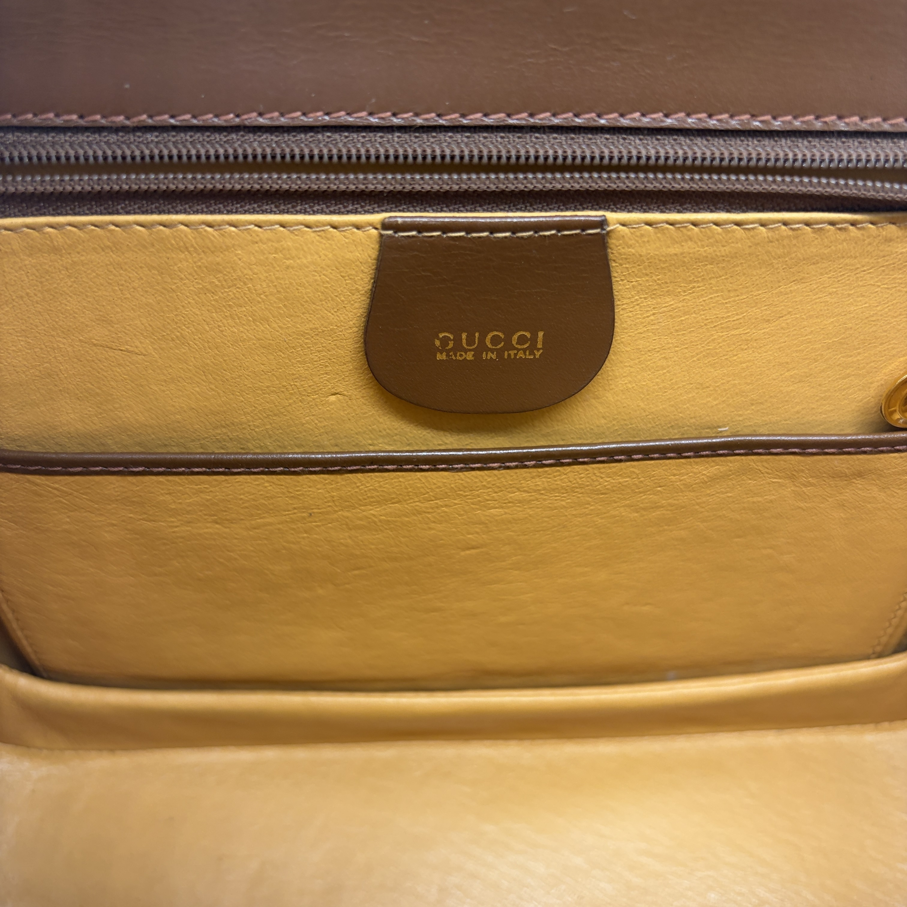 Vintage Bamboo Turnlock Handbag — view 13