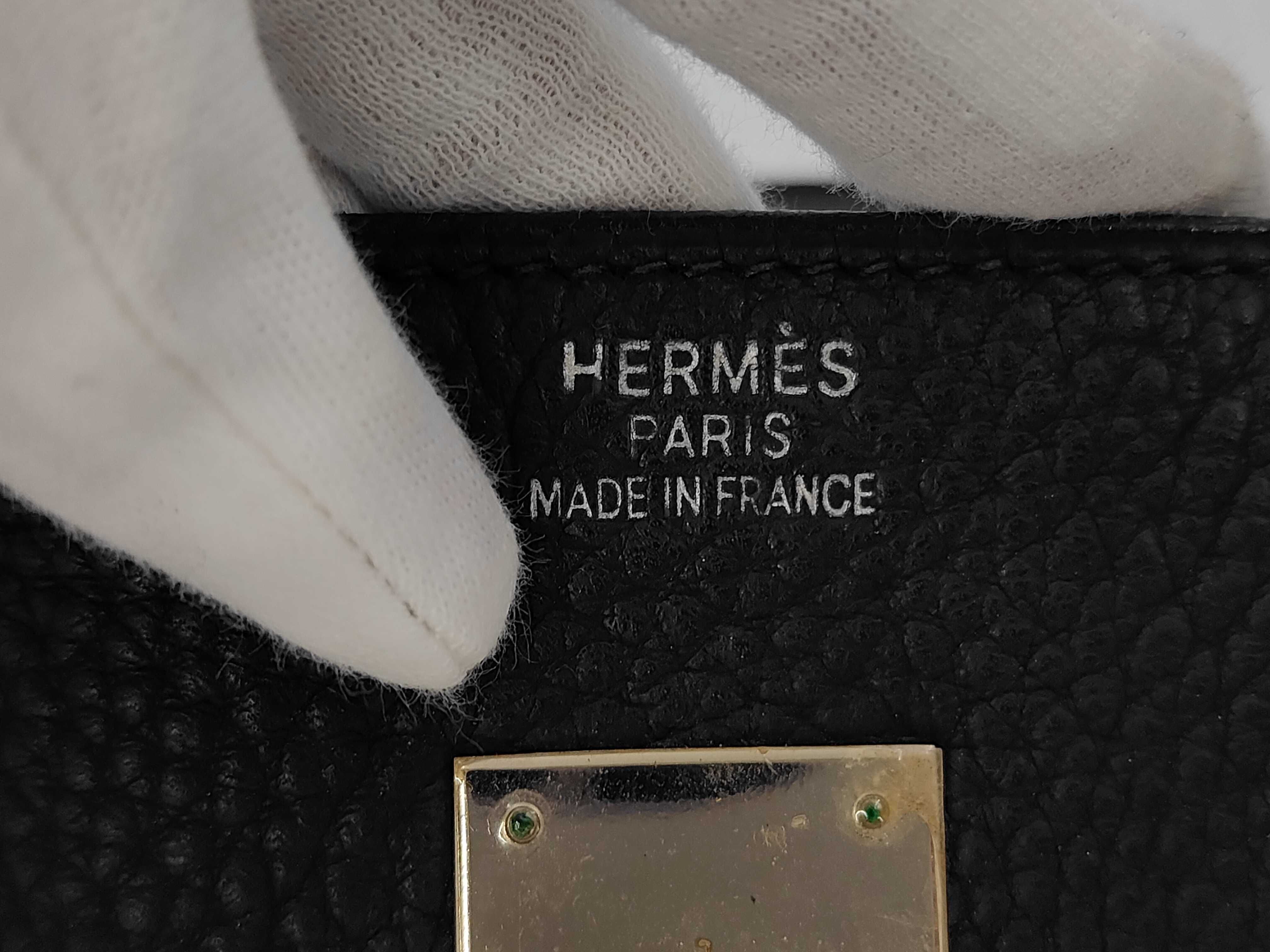 Birkin 40 Fjord Black SV G Handbag — view 10