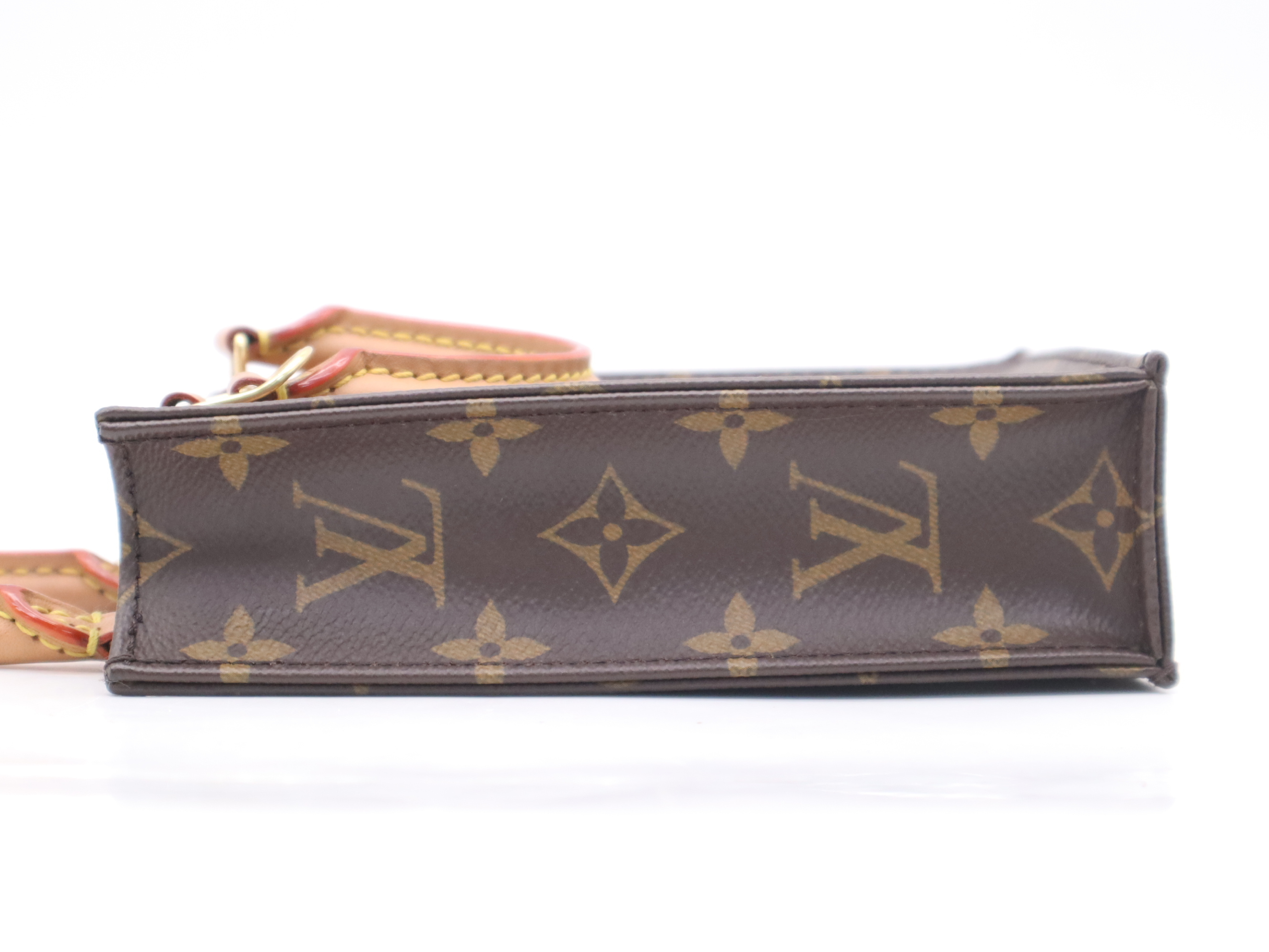 M69442 Monogram Petite Sac Plat Shoulder Bag with Shoulder Strap (RFID detected) — view 3