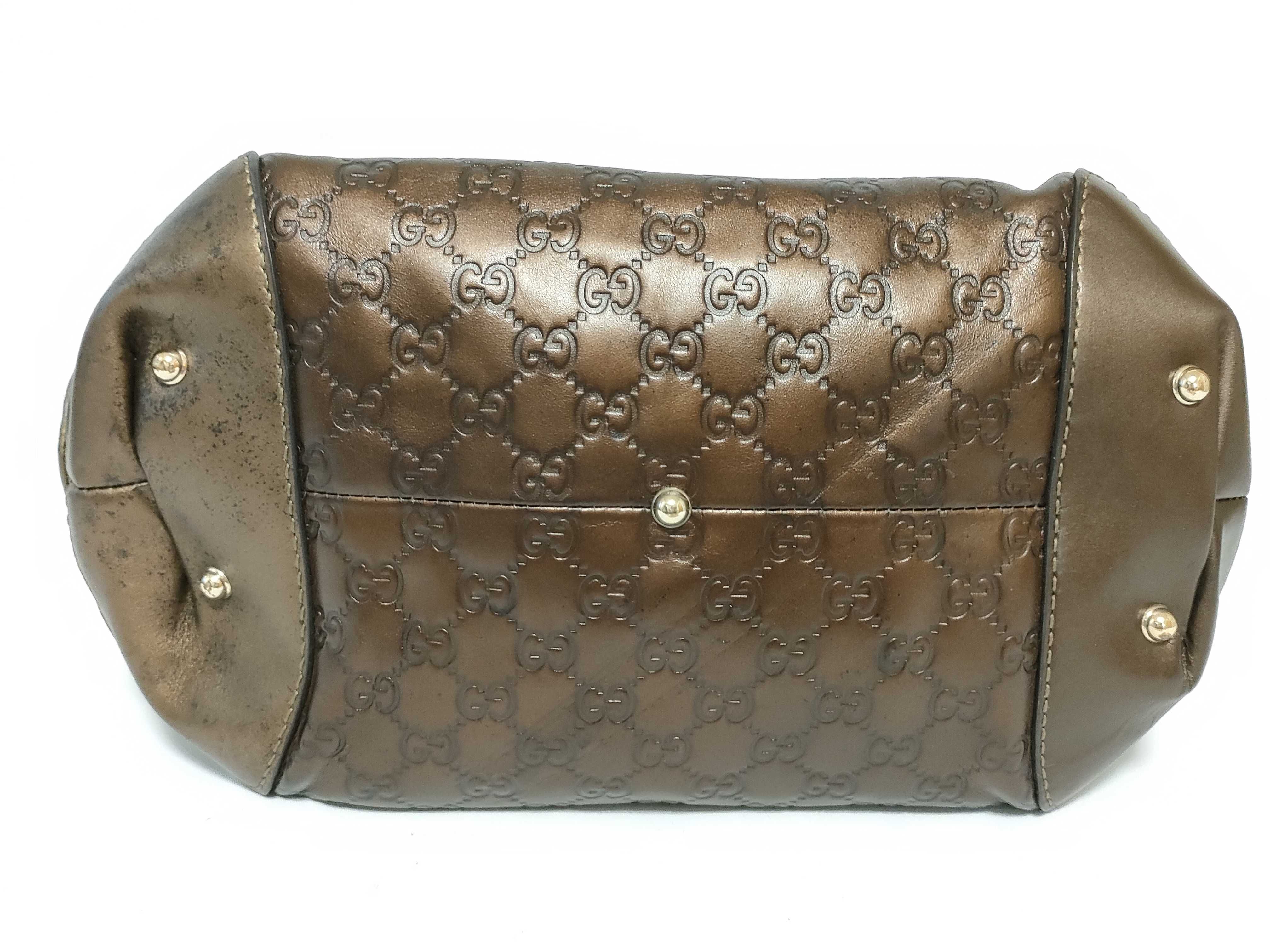 GG Guccissima GG pattern tote bag Boston bag brown handbag — view 8