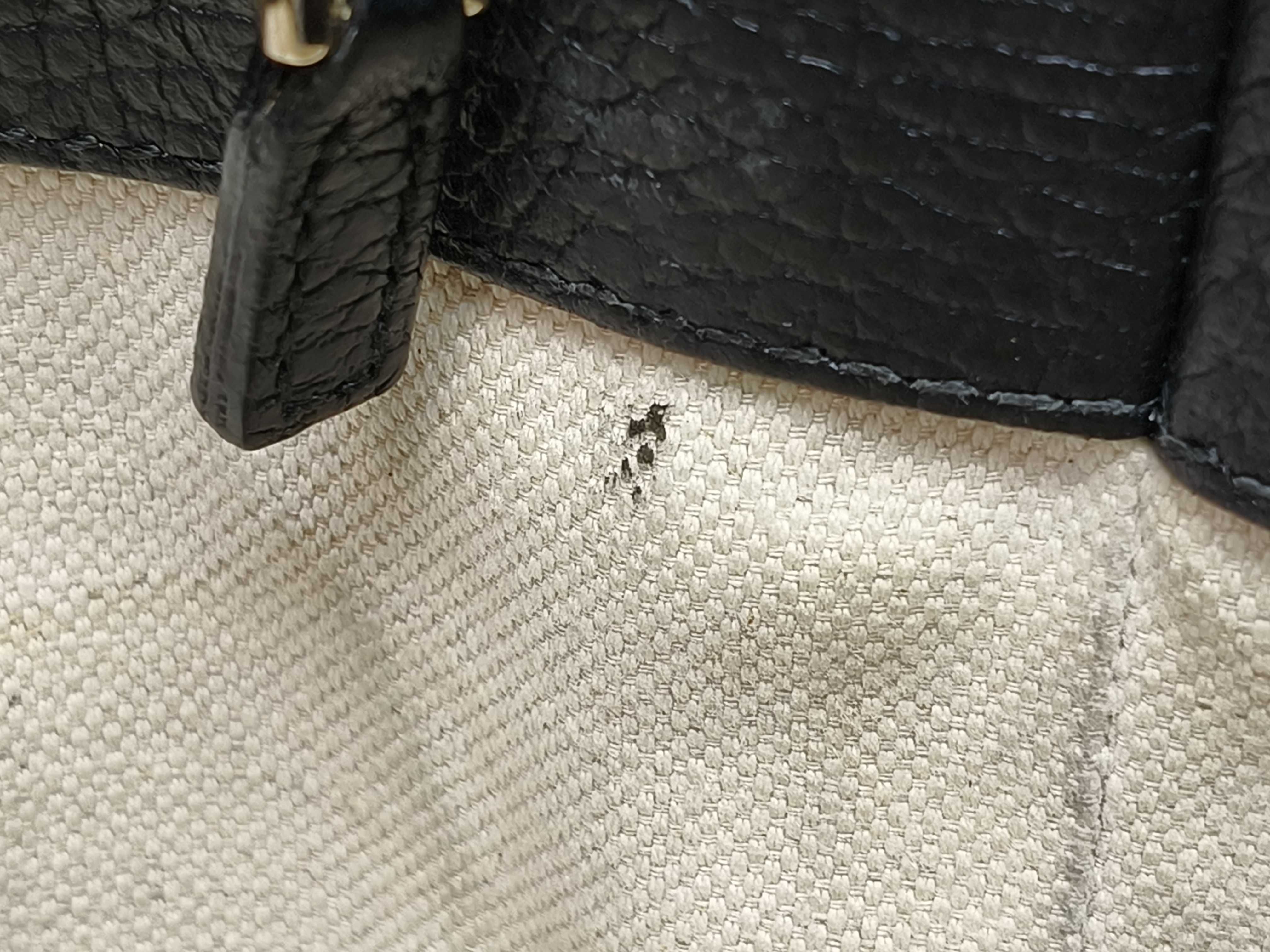 logo leather shoulder bag tote bag — view 12