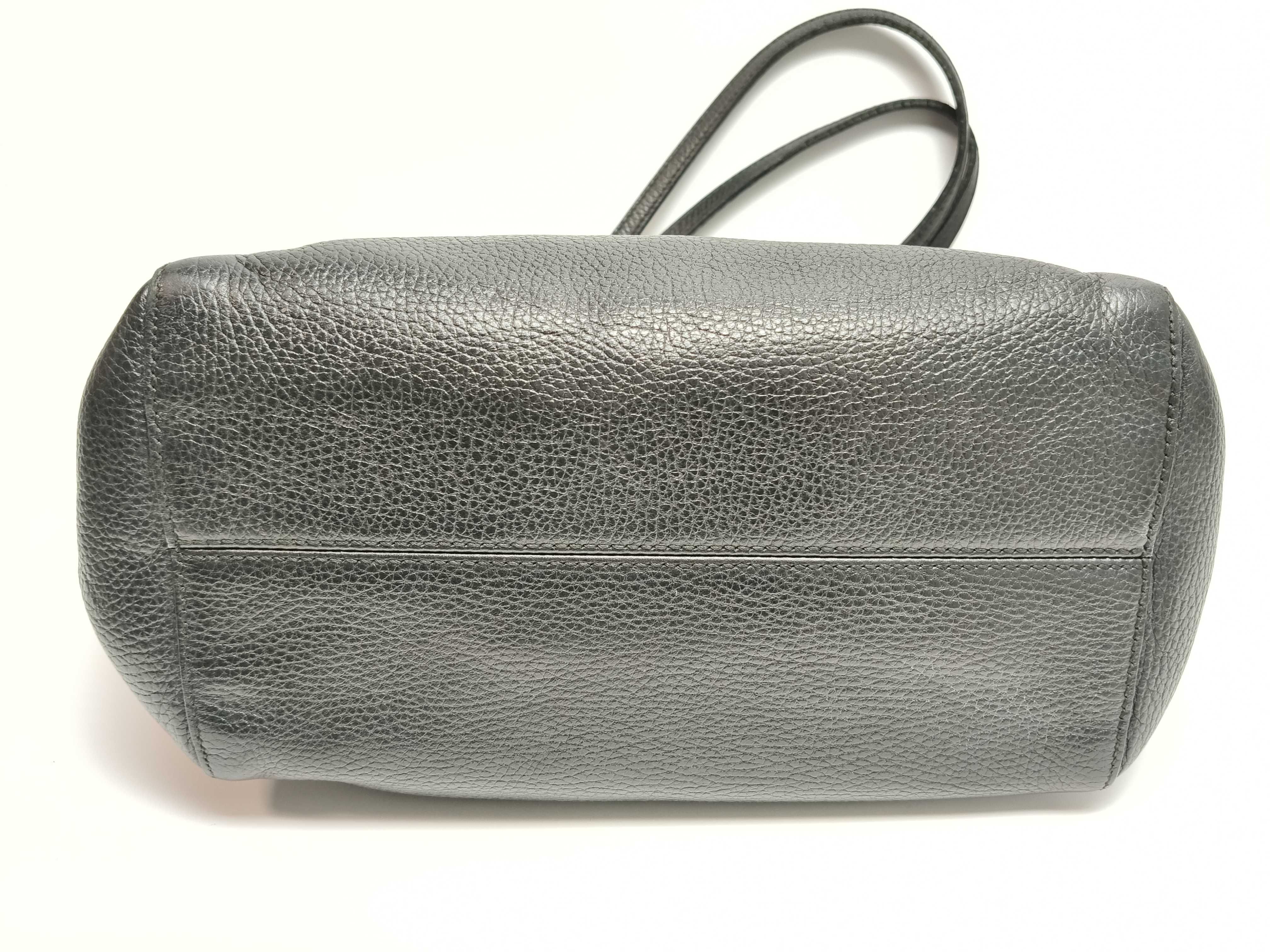 logo leather shoulder bag tote bag — view 7