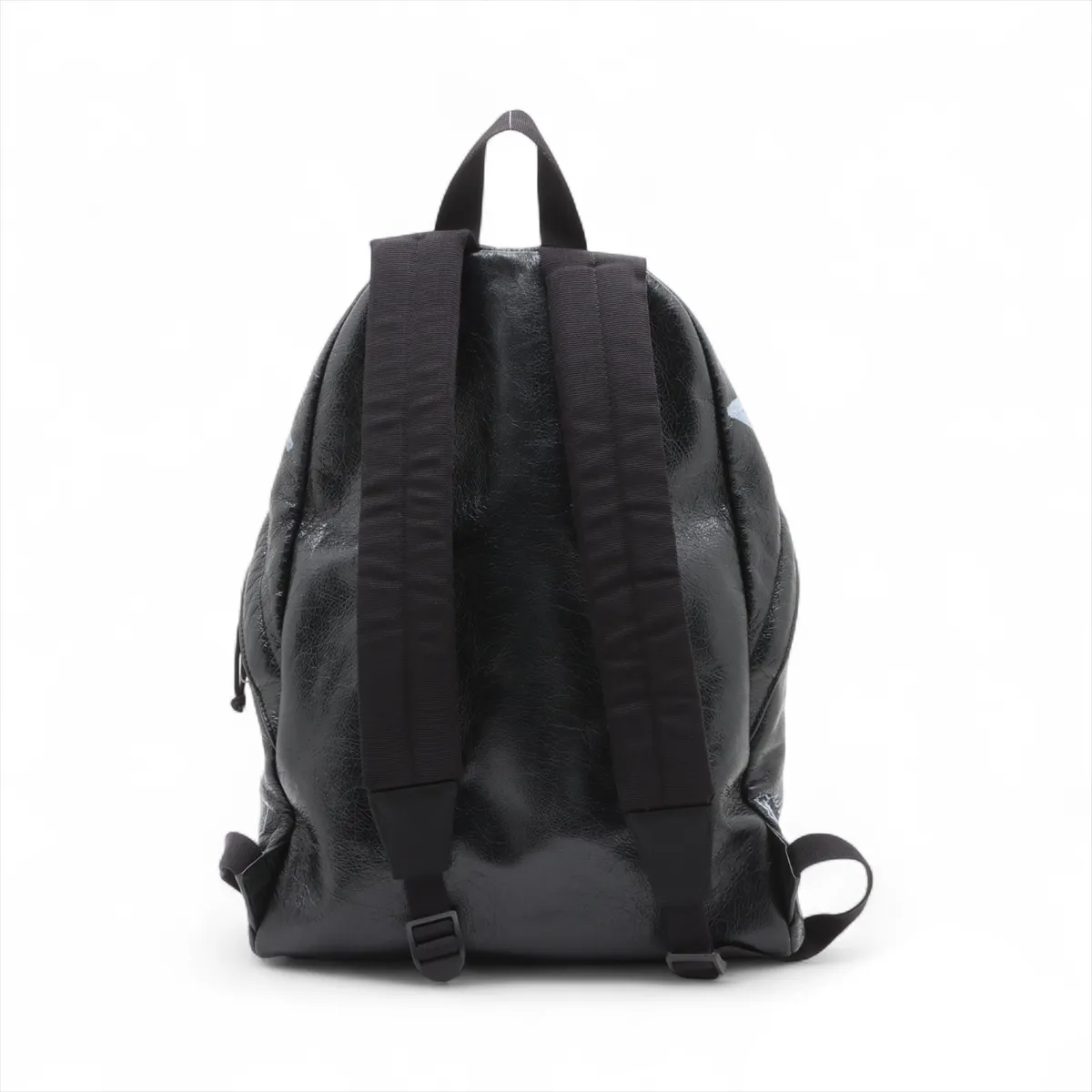Graffiti Explorer Leather Backpack/Rucksack, Black 503221 — view 2