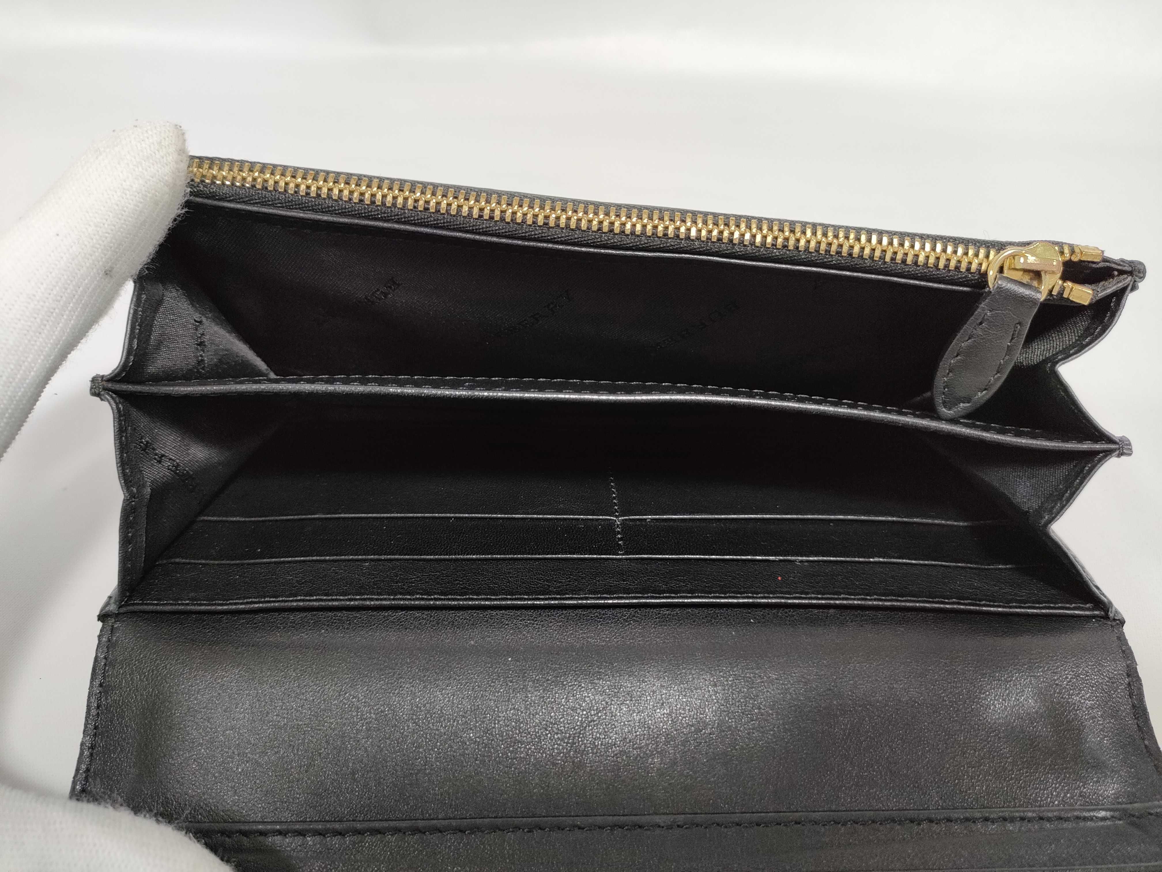 Shadow Horse Nova Check Leather x Nylon Long Wallet — view 11