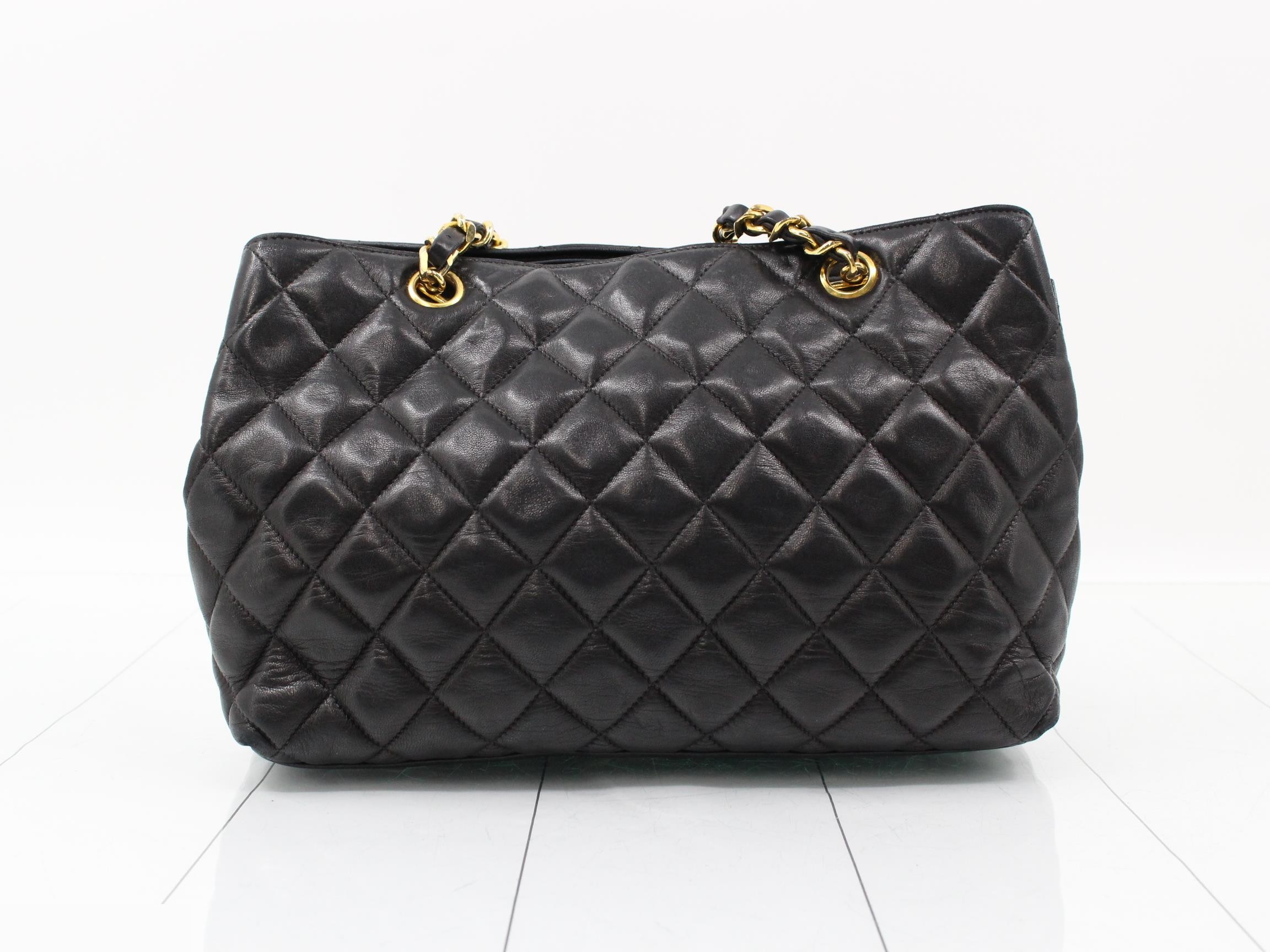 Matelasse Lambskin Coco Mark Charm Chain Tote — view 2