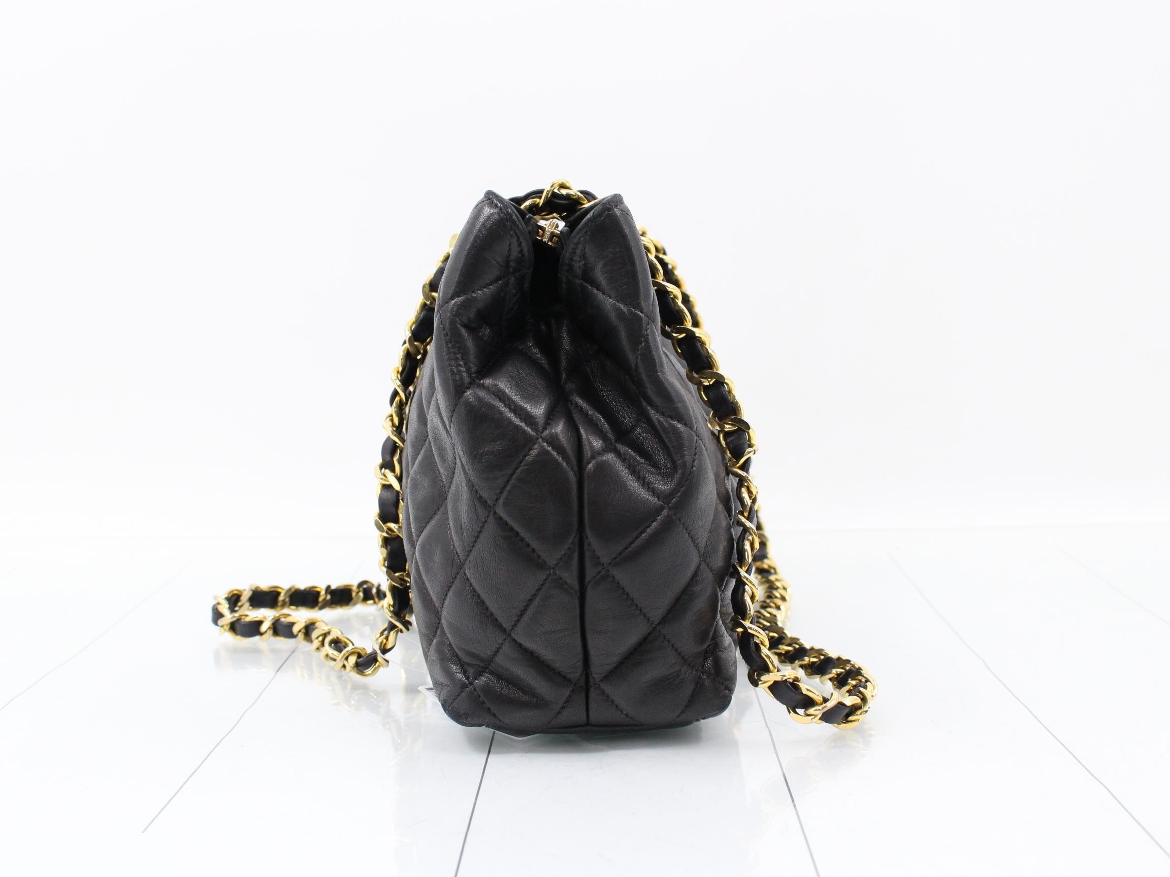 Matelasse Lambskin Coco Mark Charm Chain Tote — view 3