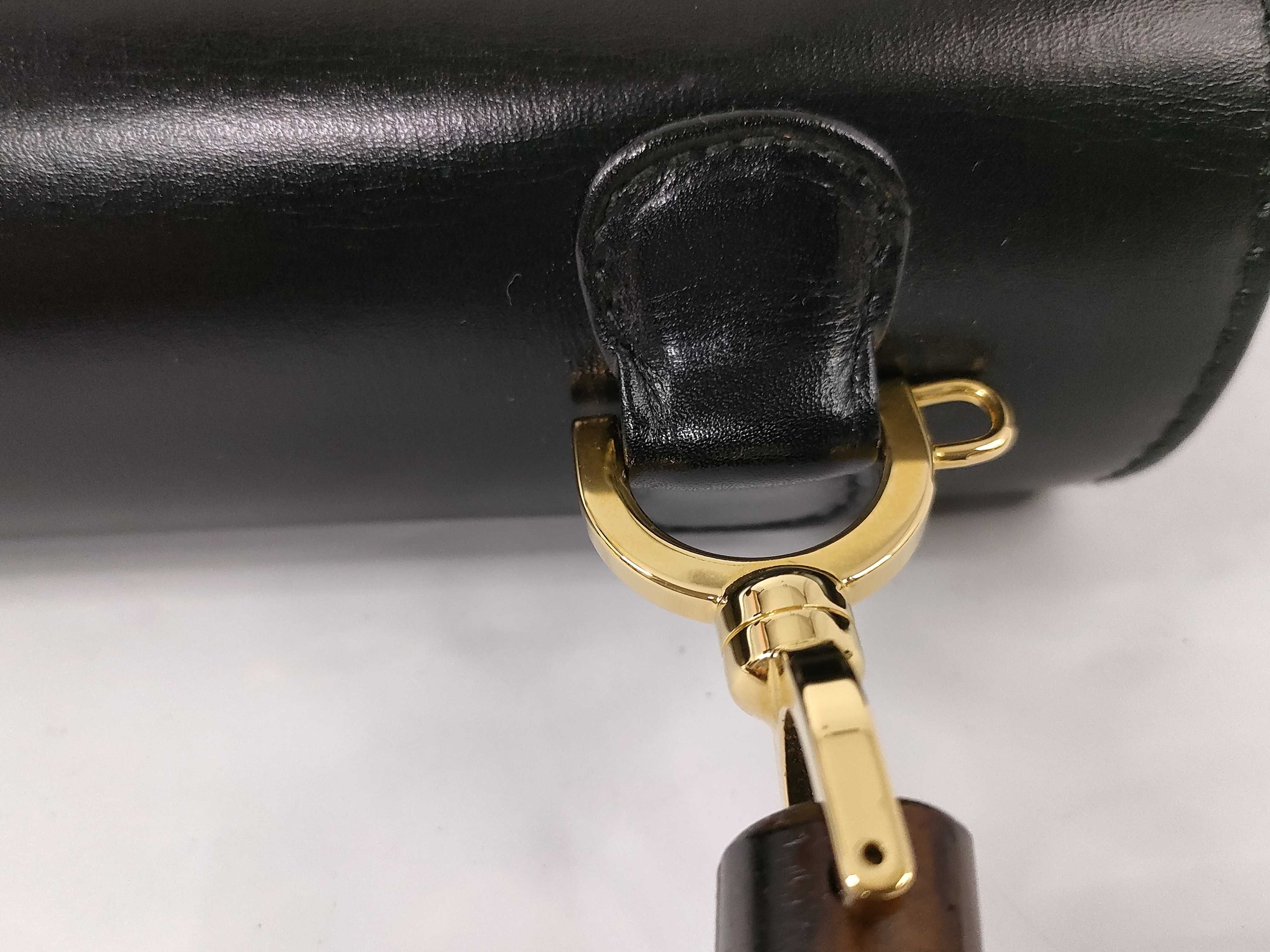Bamboo Hand 2-way Black Handbag — view 5