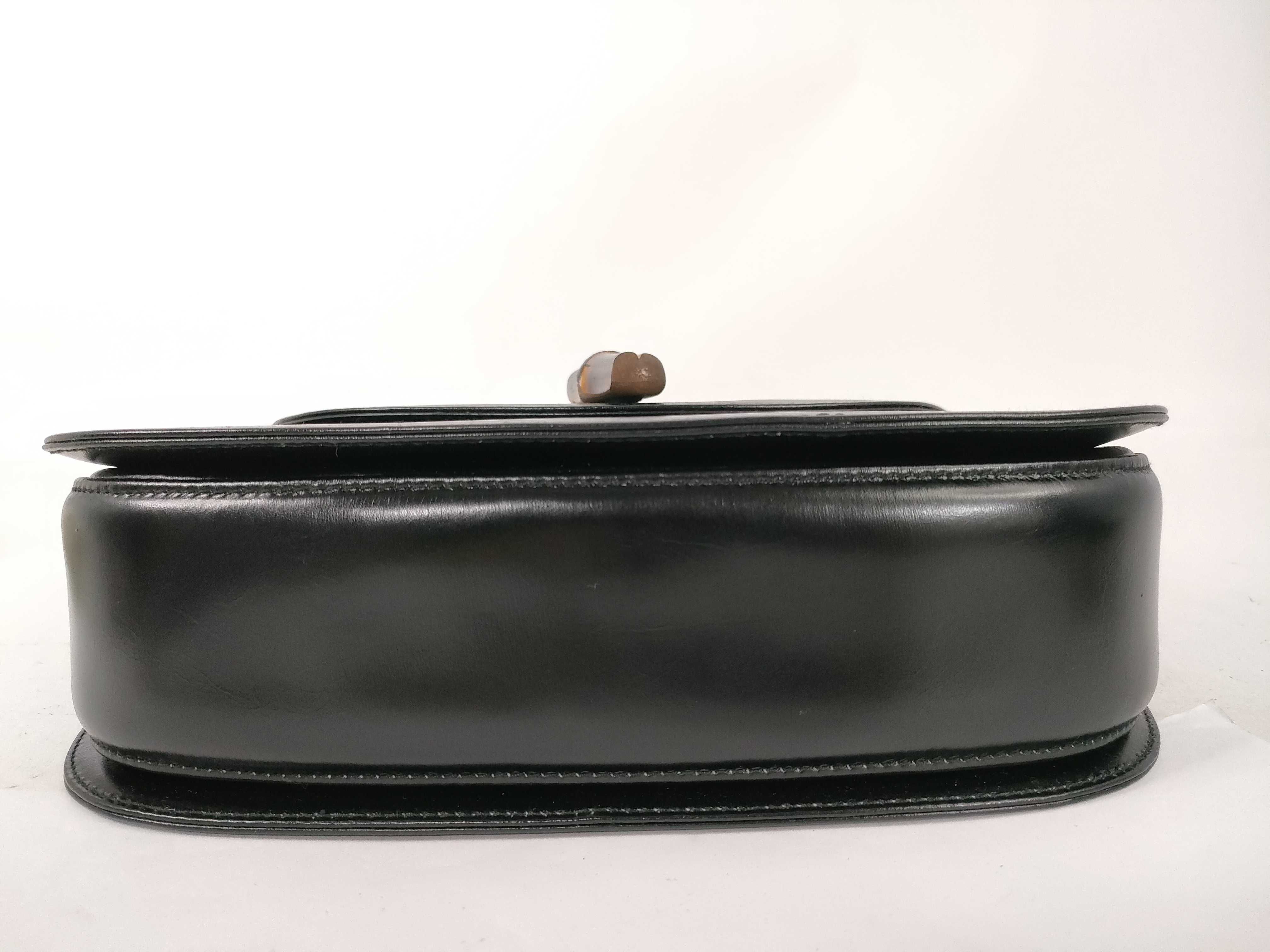 Bamboo Hand 2-way Black Handbag — view 7