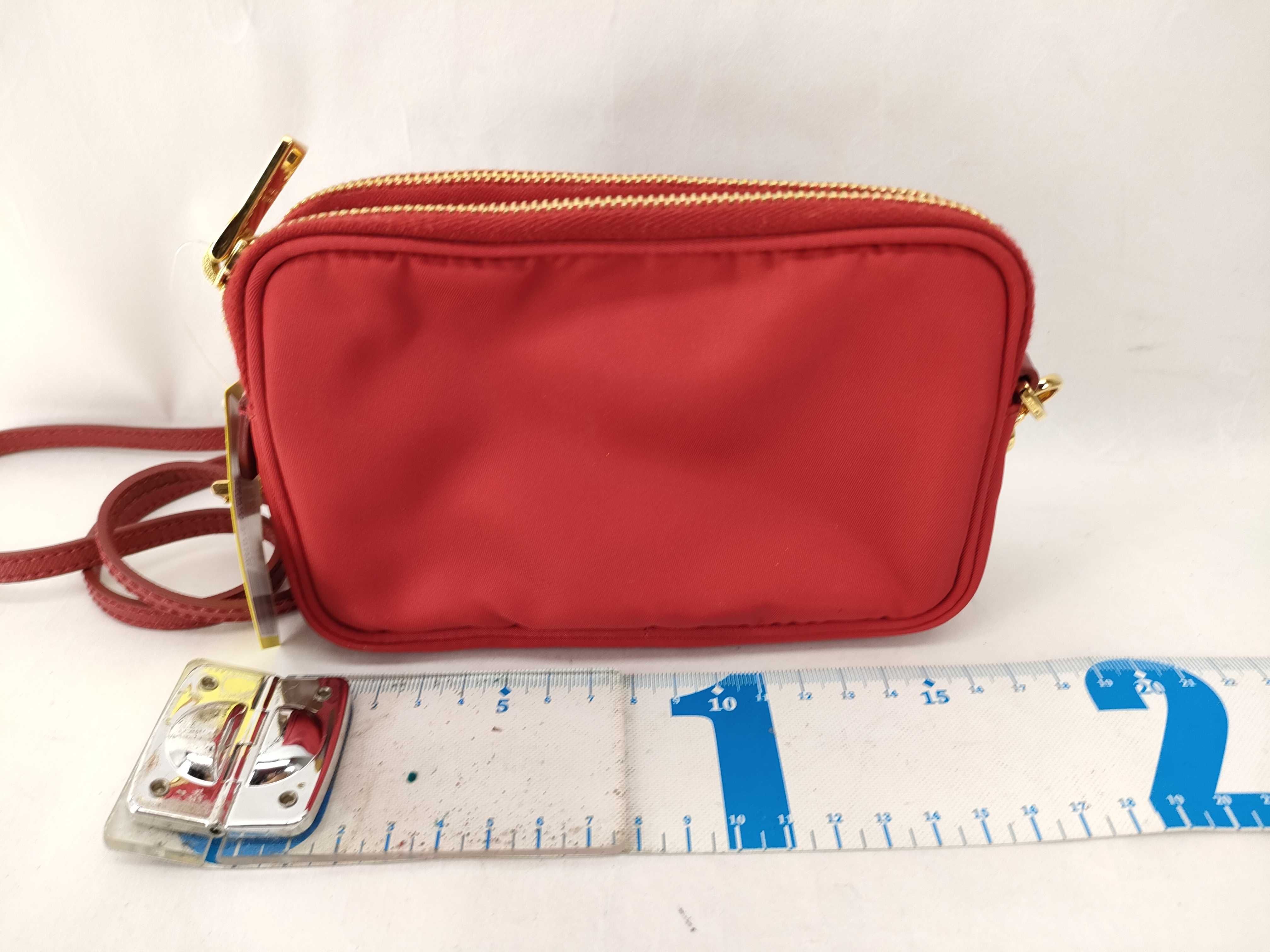 Nylon Tessuto Nylon Shoulder Bag, Red Shoulder Bag — view 2