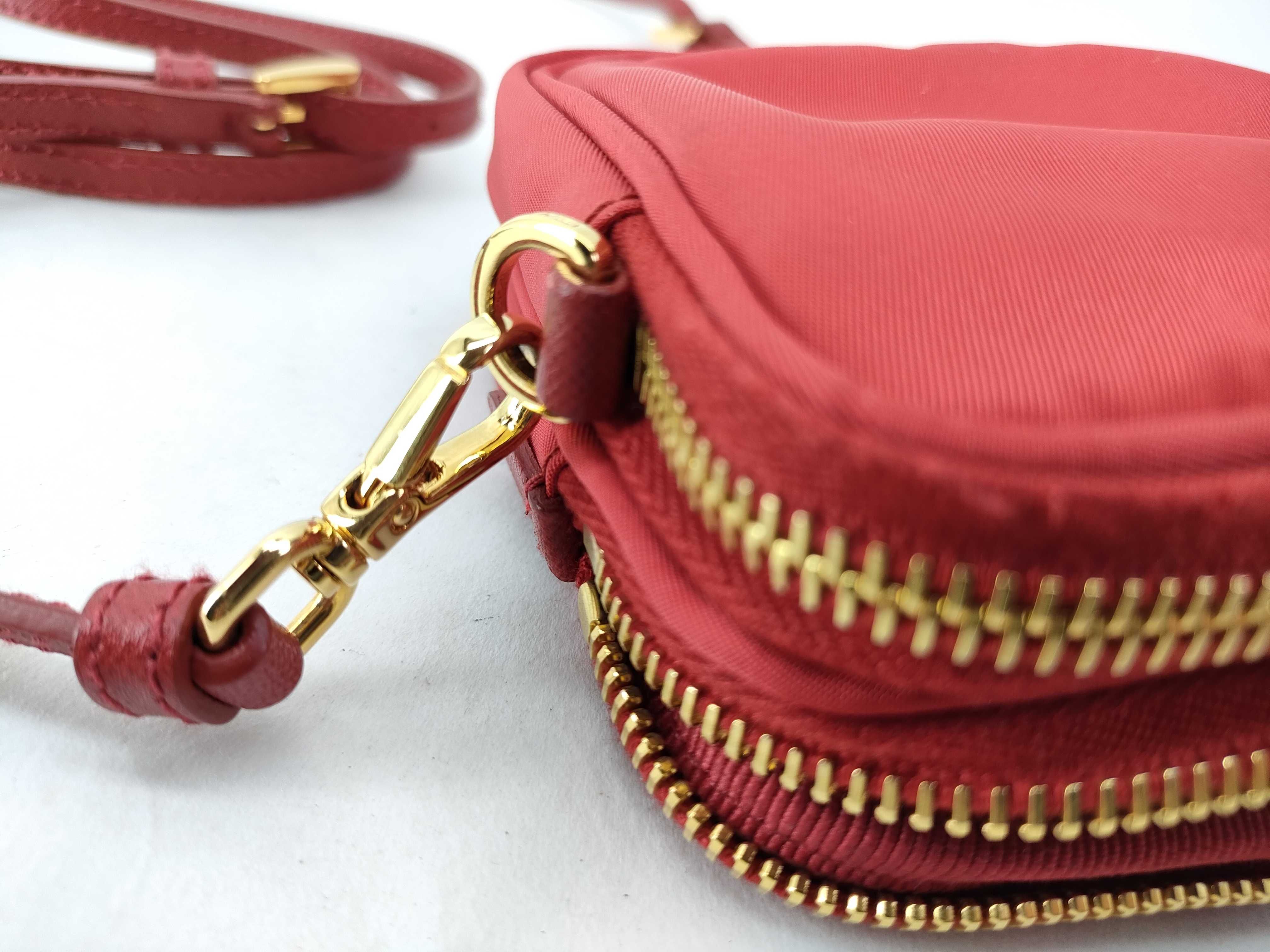 Nylon Tessuto Nylon Shoulder Bag, Red Shoulder Bag — view 11