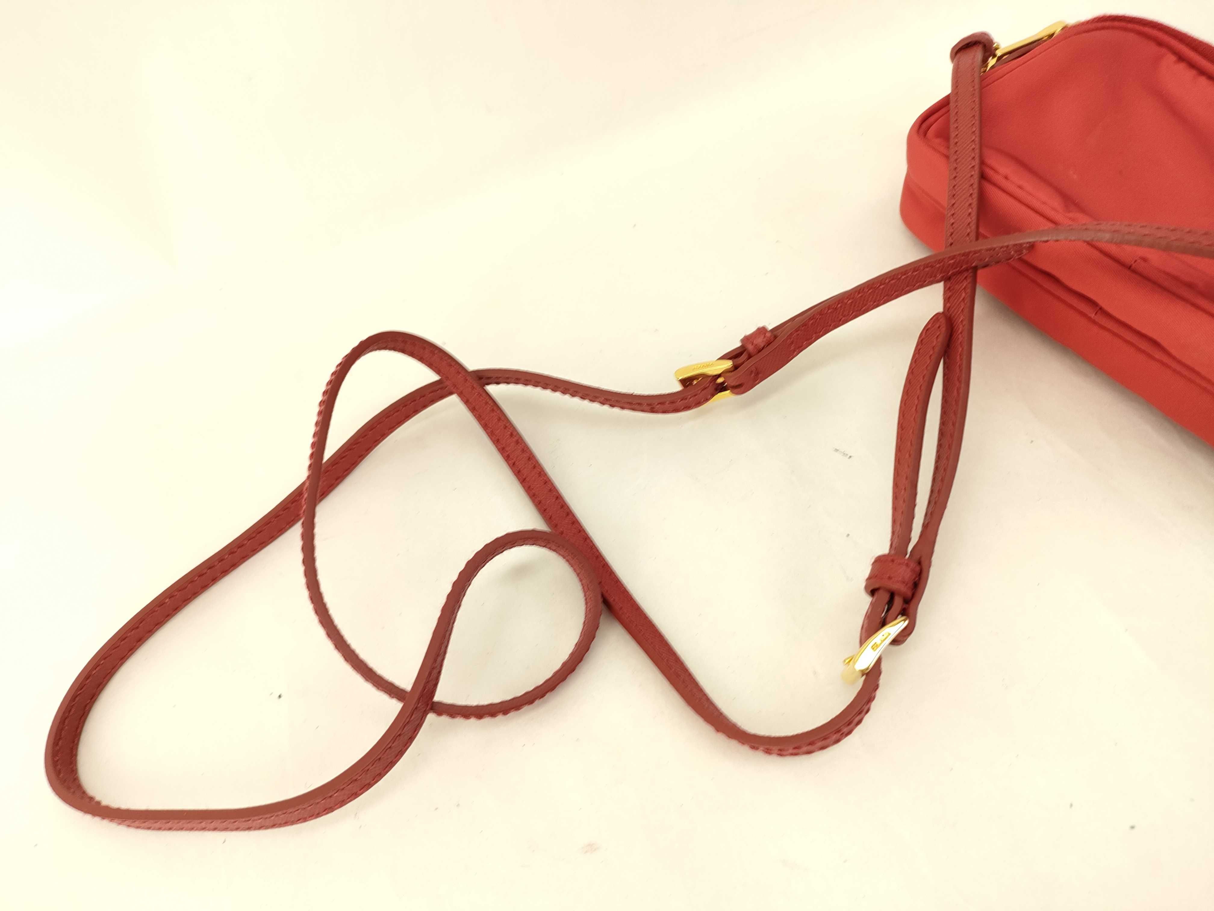 Nylon Tessuto Nylon Shoulder Bag, Red Shoulder Bag — view 3