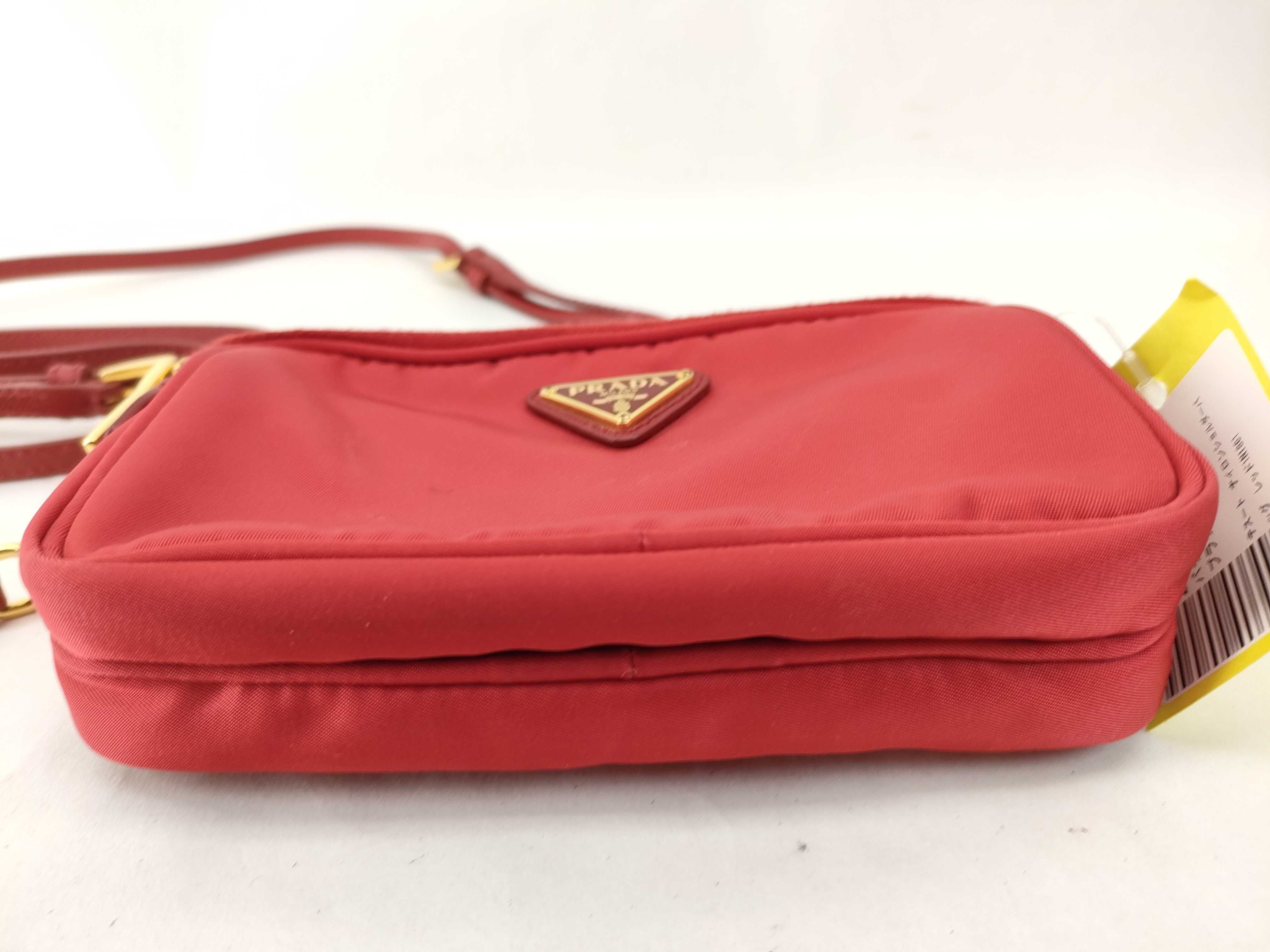 Nylon Tessuto Nylon Shoulder Bag, Red Shoulder Bag — view 5
